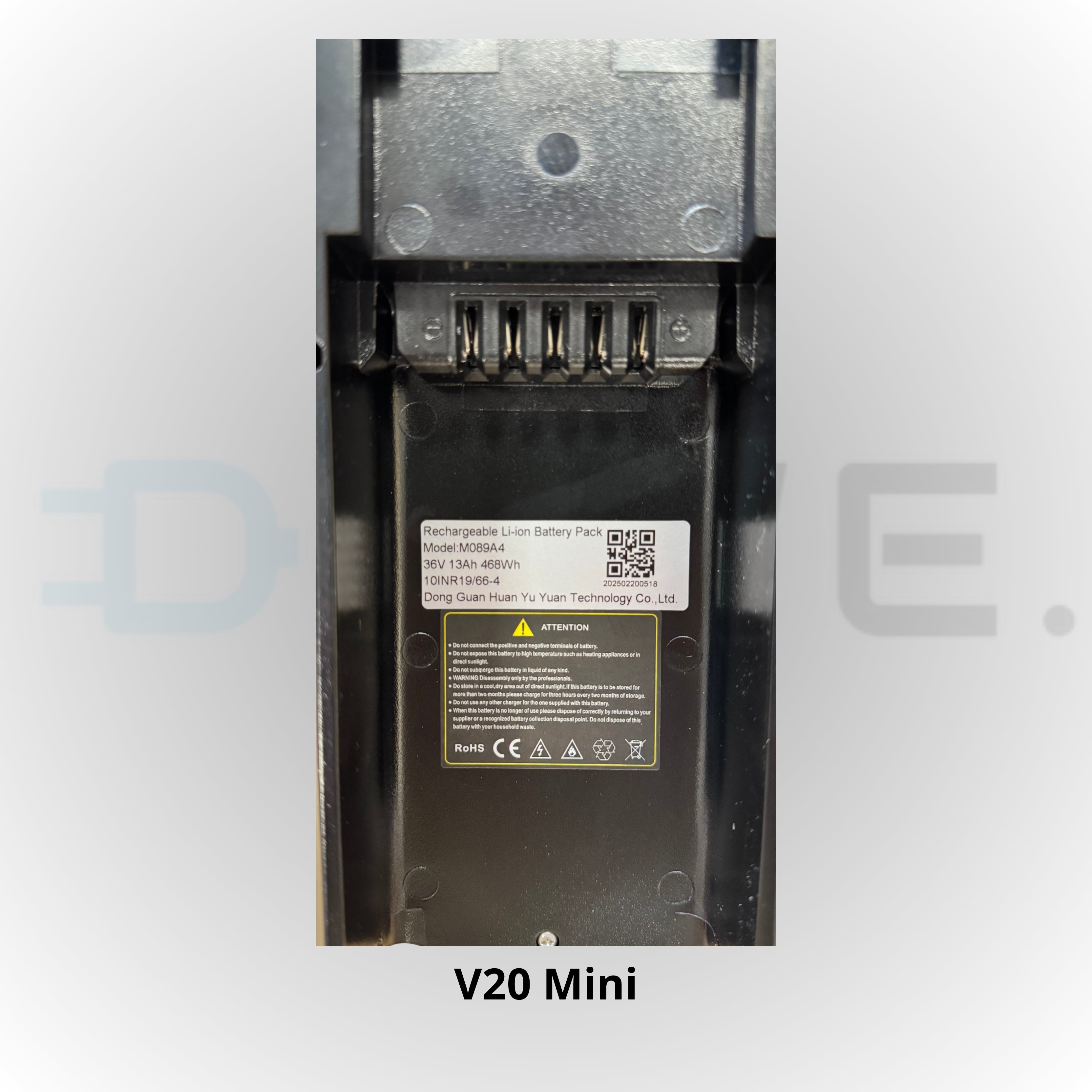 Accu 36V 13AH voor QMWheel V20 Mini fatbike โ originele lithium batterij voor elektrische mini fatbike