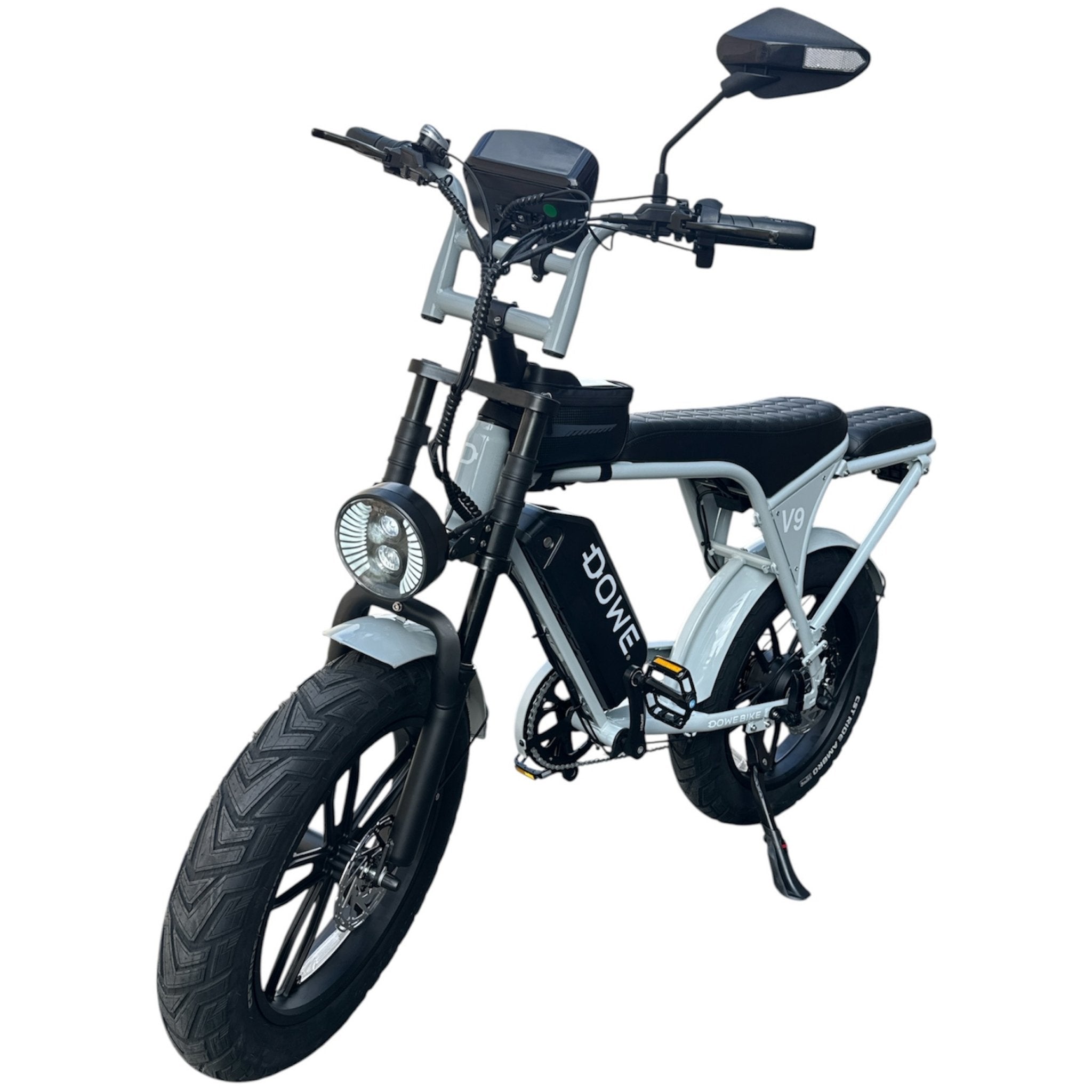 Dowe V9 elektrische fatbike Nardo Grijs Ultra Display – 250W, 17.5Ah accu, GPS en alarm rijklaar NL