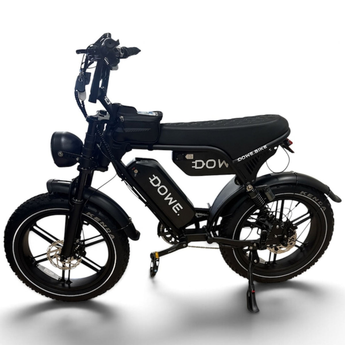 Dowe Ultra Max Fatbike zwart – vooraanzicht