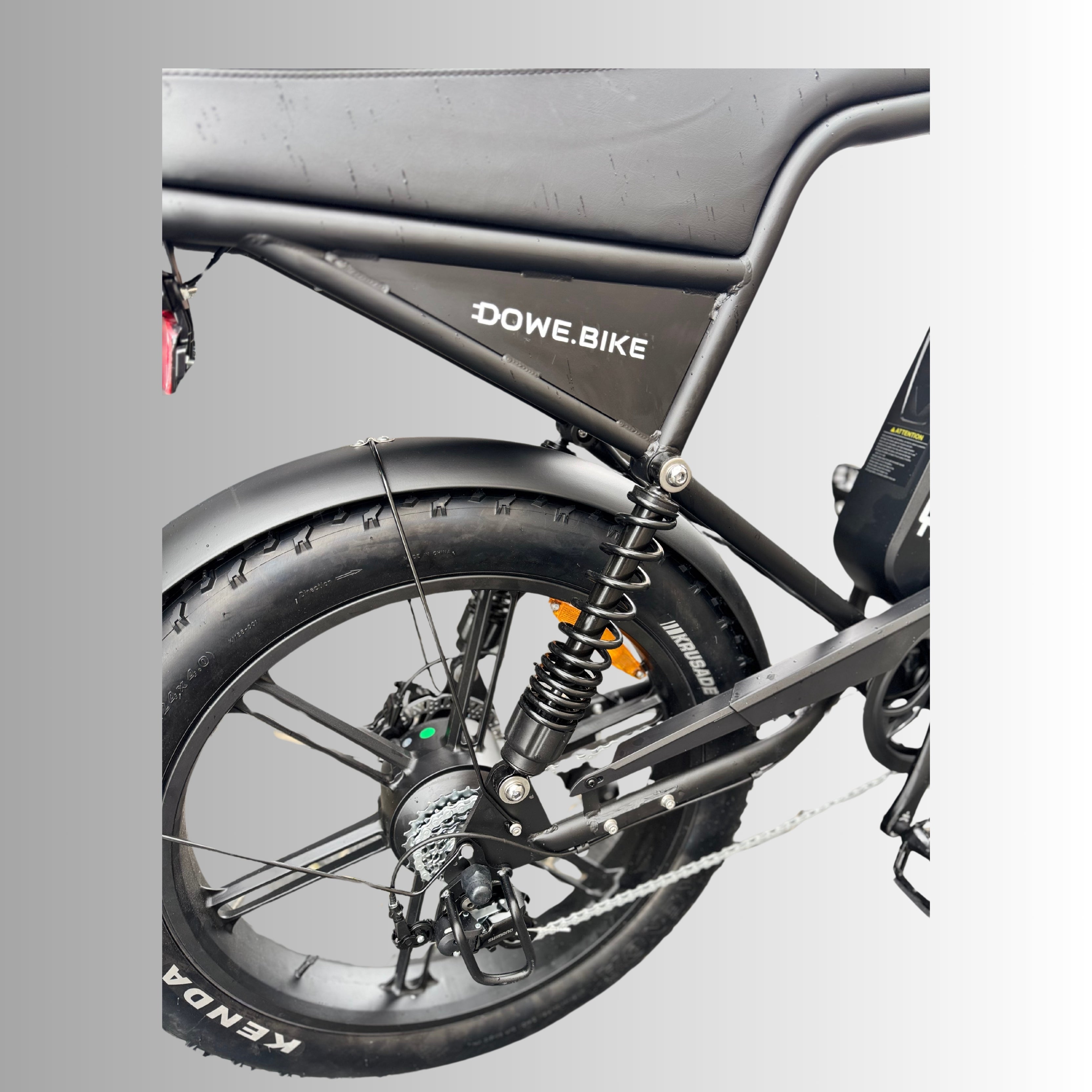 Dowe XL PRO Elektrische Fatbike - Zwart - 24 Inch Wielen