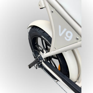 Elektrische Fatbike - Zand met Zwart Zadel