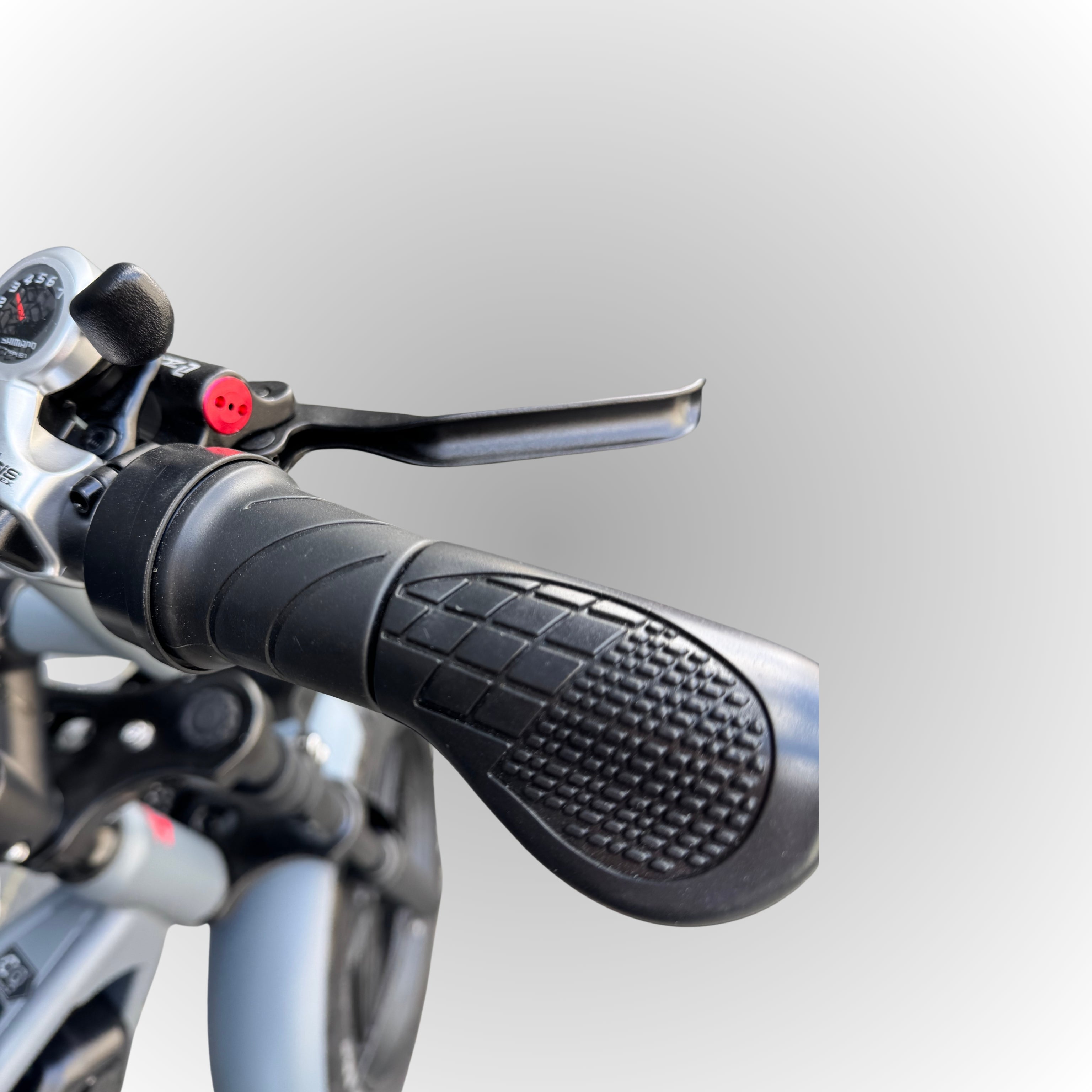 Elektrische fatbike 250W Dowe V9 grijs met kinderzitjes