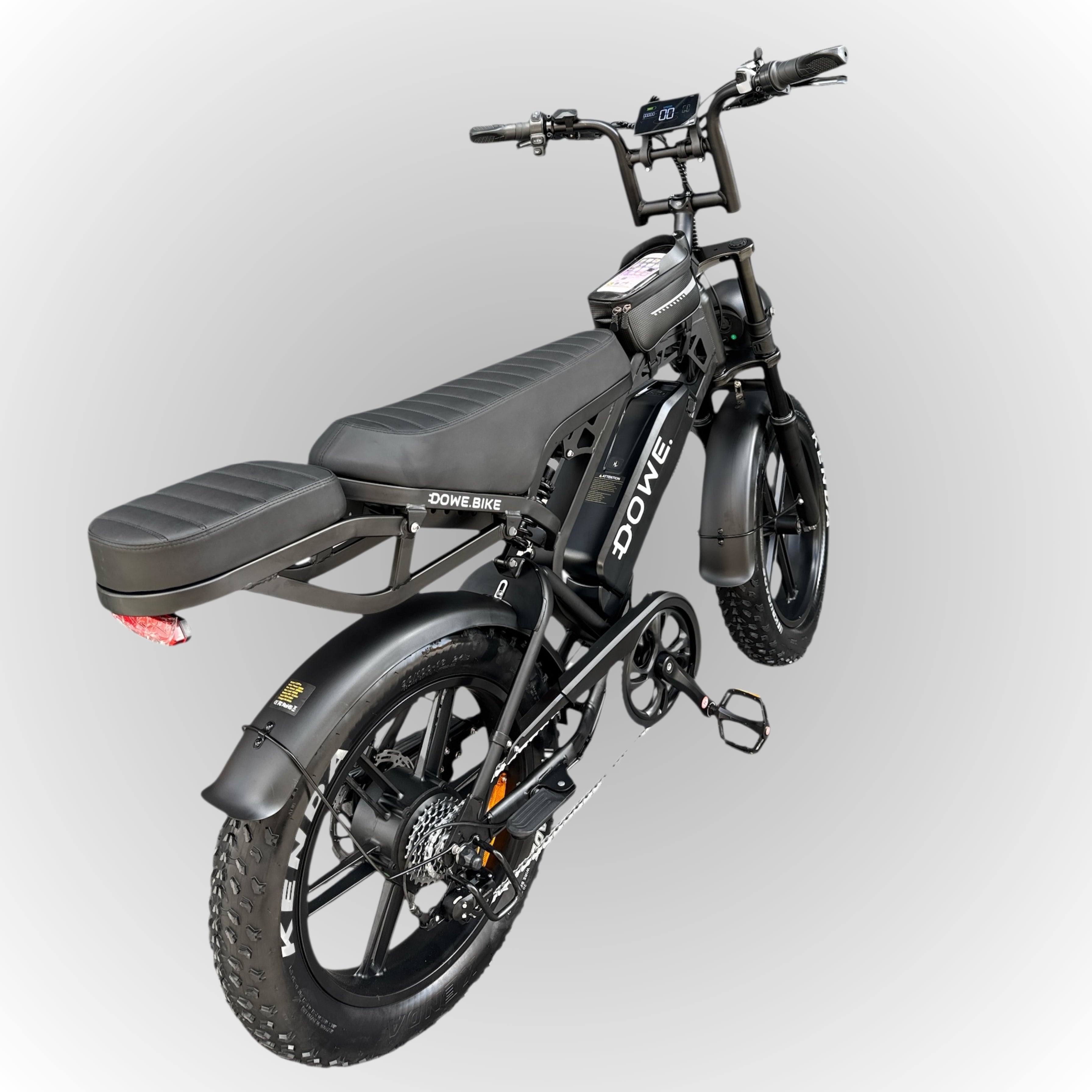 Dowe V20 Pro Fatbike - Zwart | Volledig Uitgerust + Gratis Accessoires