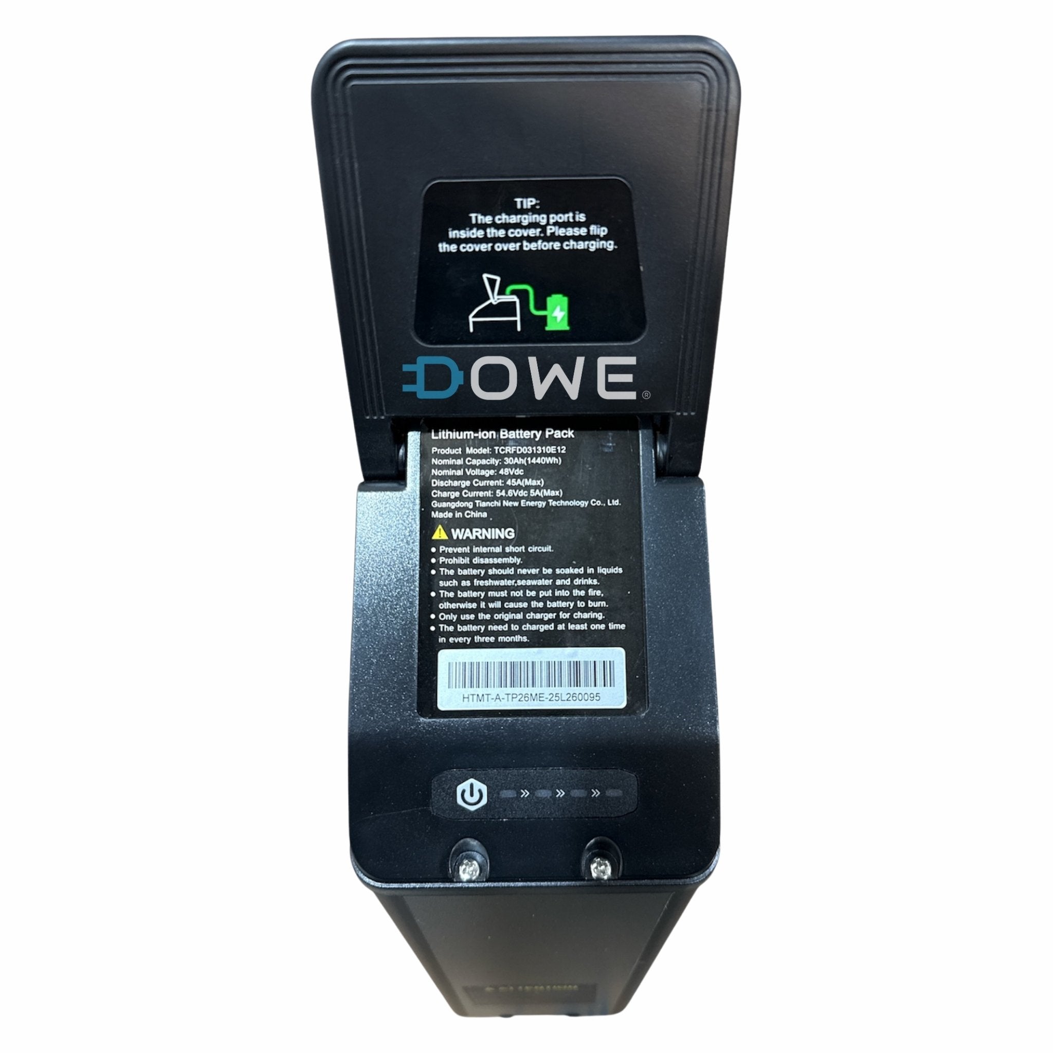 Ouxi GT2000 Accu 30Ah – Complete E-bike Batterij Zwart (Zonder Oplader) | Krachtige Vervangingsaccu - OUXI GT2000 Onderdelen