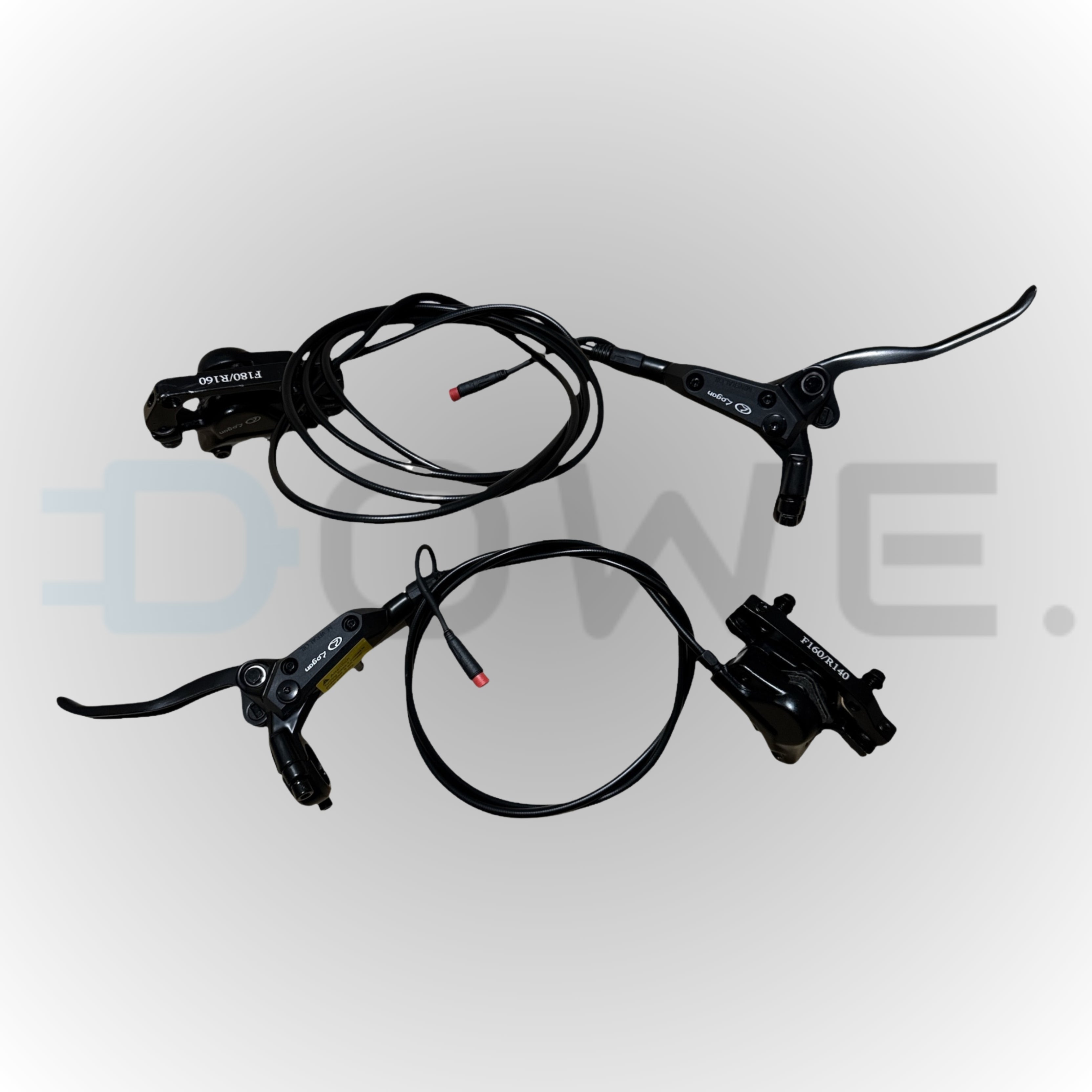 Hydraulische remset compleet met remblokken voor QMWheel V20 en V20 Pro fatbike