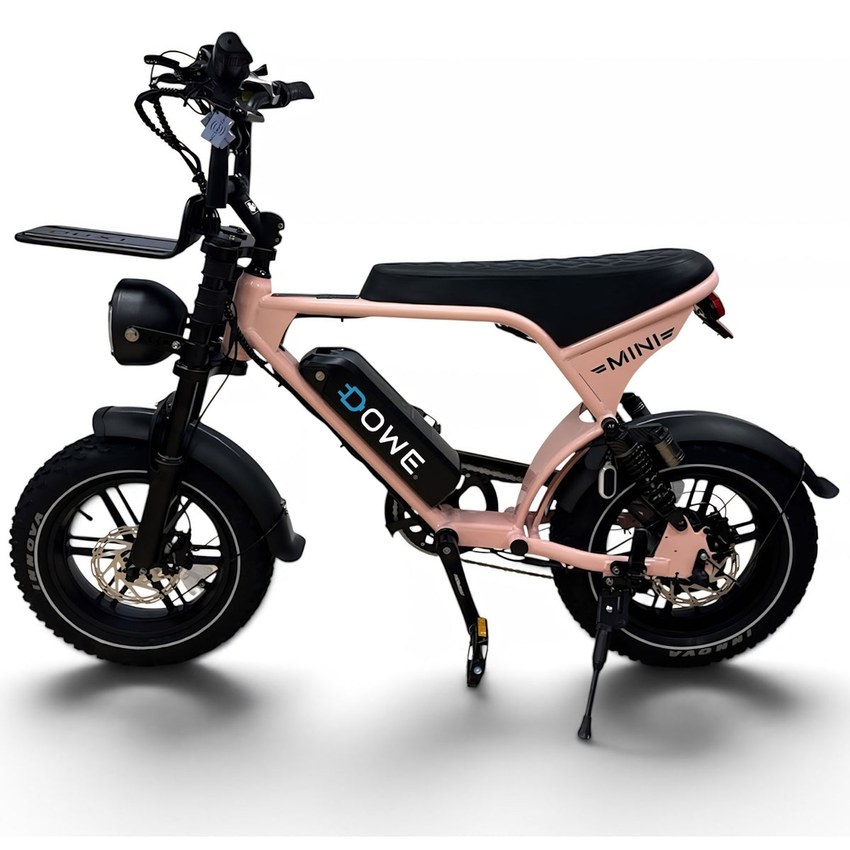 Dowe V8 Ultra Mini Fatbike roze – schuin vooraanzicht