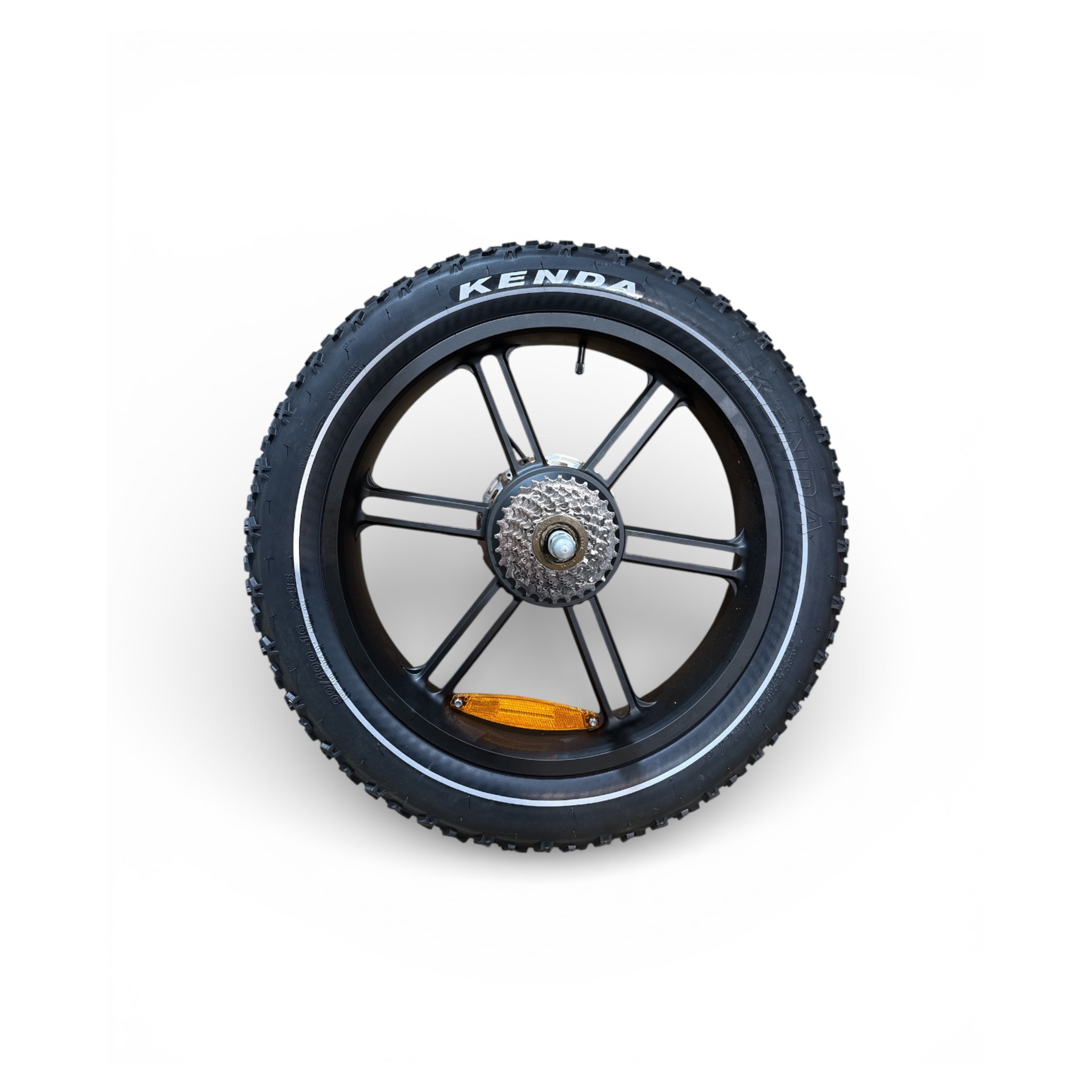 Achtervelg Fatbike Compleet met motor OUXI V8 DUBBELE ACCU - OUXI Q8, OUXI V8 ULTRA MAX + cassette en remschijf + Kenda buiten & binnenband | "RODE PLUG"