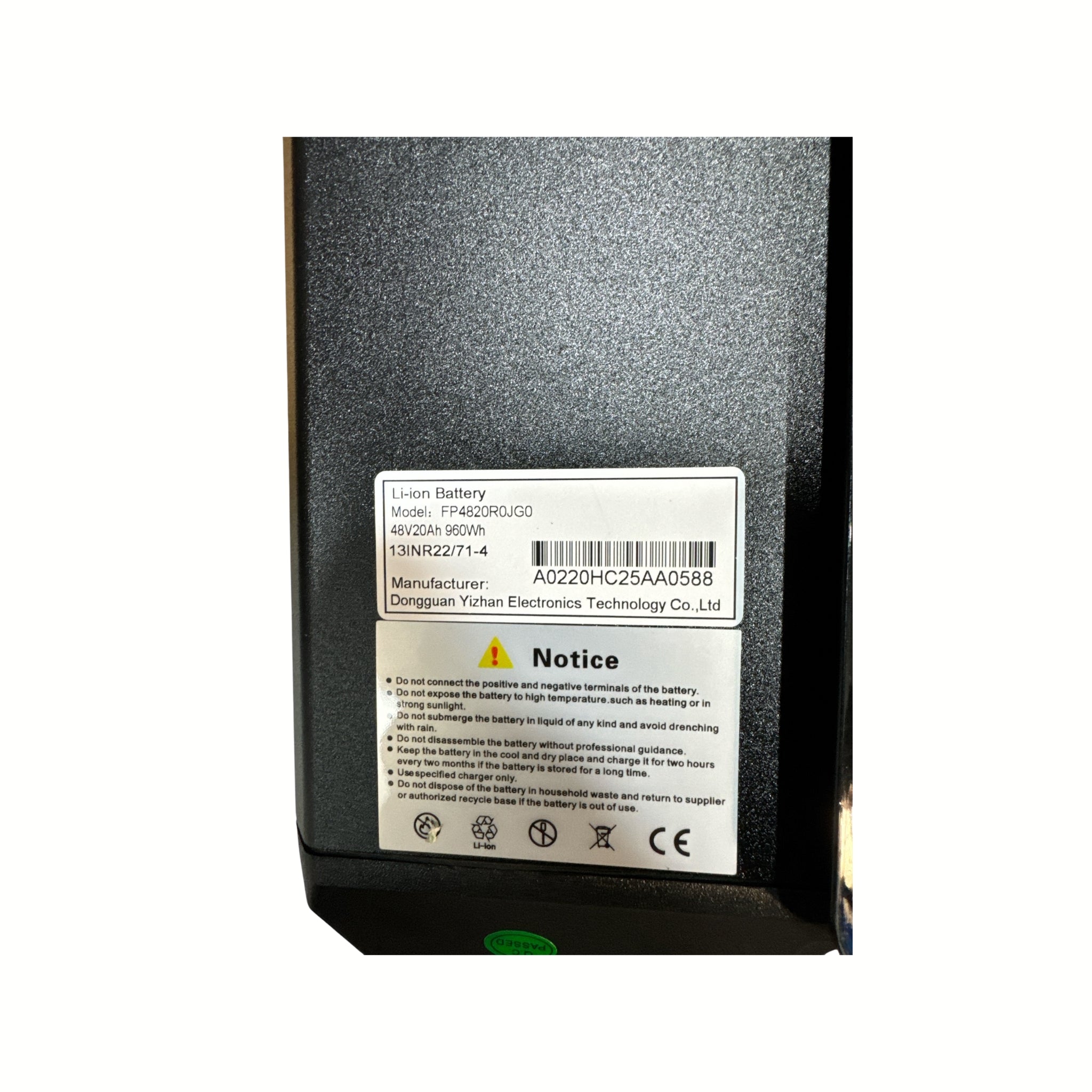 Originele Ouxi Q8 accu voor fatbikes, ontworpen voor optimale energieopslag en langdurige prestaties. Perfect voor vervanging of als reserveonderdeel.