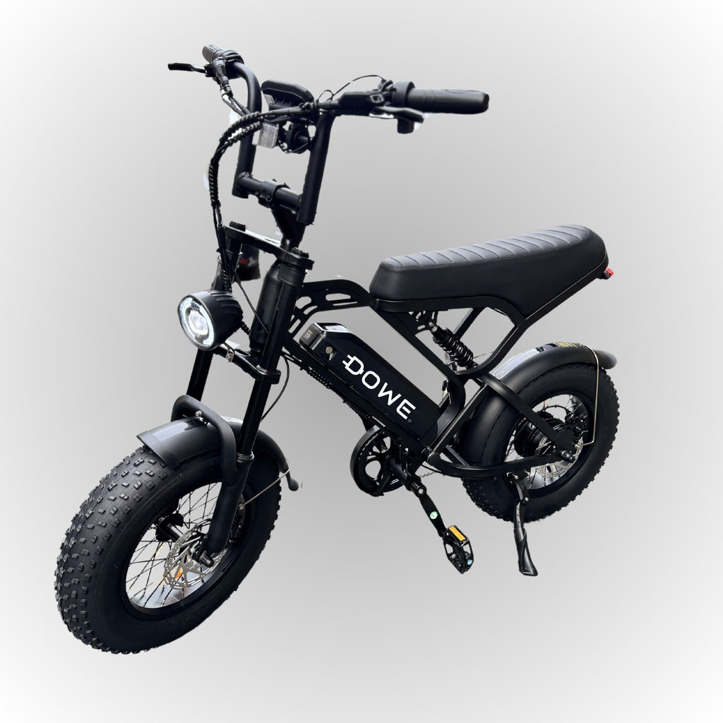 Dowe V20 Pro Mini Fatbike - Zwart | Compacte Elektrische Fatbike 250W