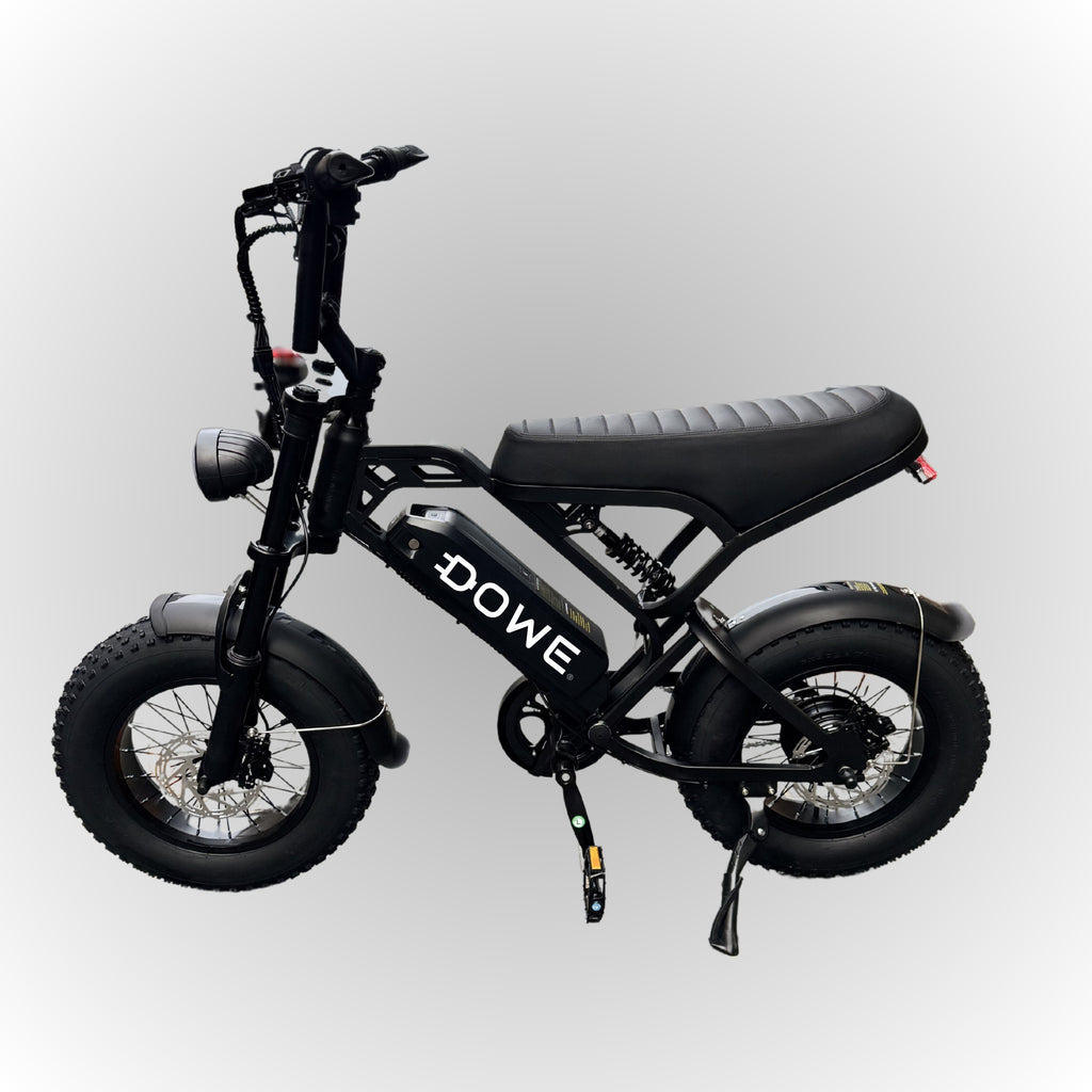 Dowe V20 Pro Mini Fatbike - Zwart | Compacte Elektrische Fatbike 250W