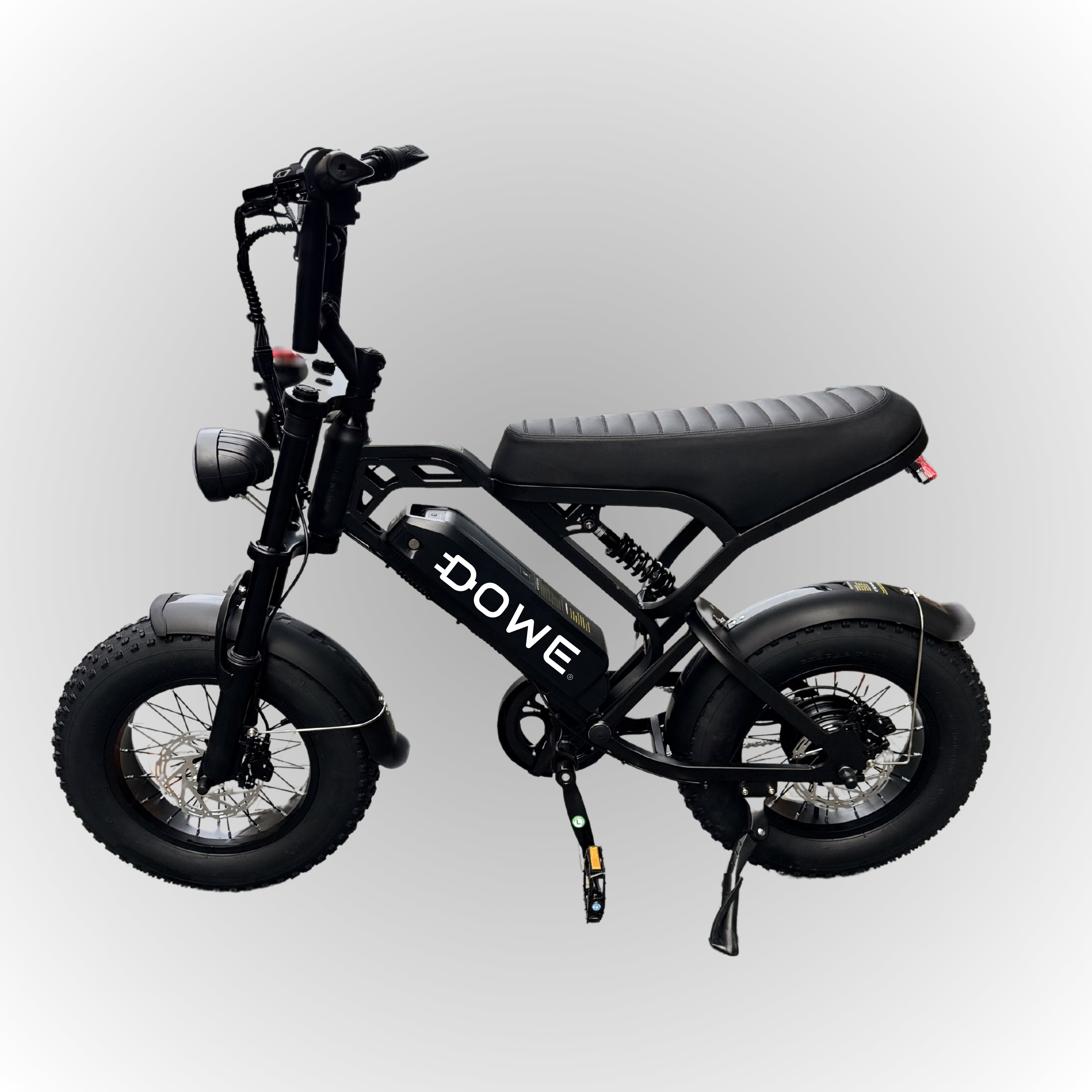 Dowe V20 Pro Mini Fatbike - Zwart | Compacte Elektrische Fatbike 250W
