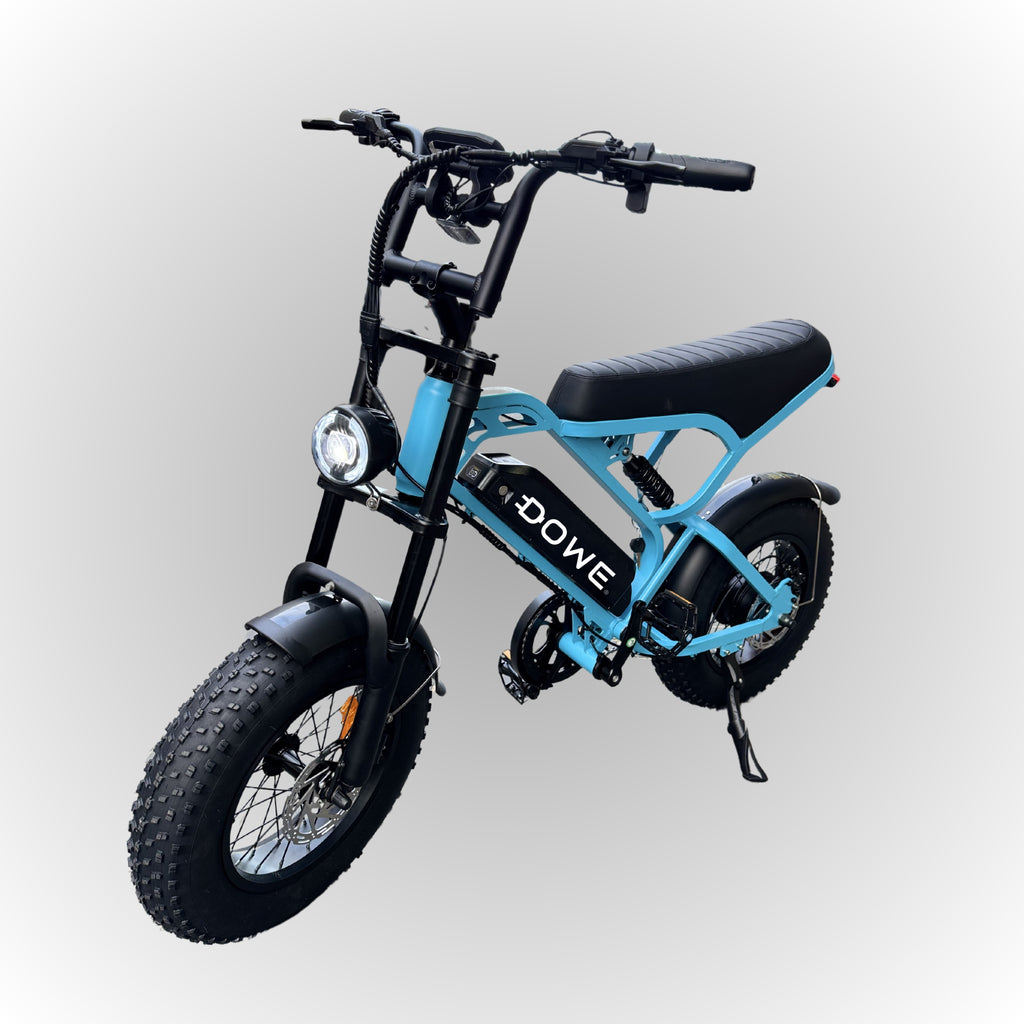 Dowe V20 Pro Mini Fatbike - Blauw | Compacte Elektrische Fatbike 250W