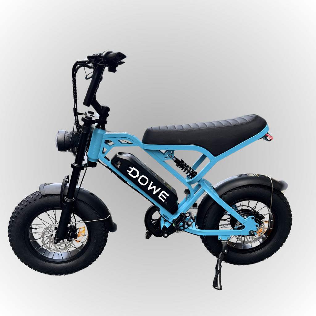 Dowe V20 Pro Mini Fatbike - Blauw | Compacte Elektrische Fatbike 250W