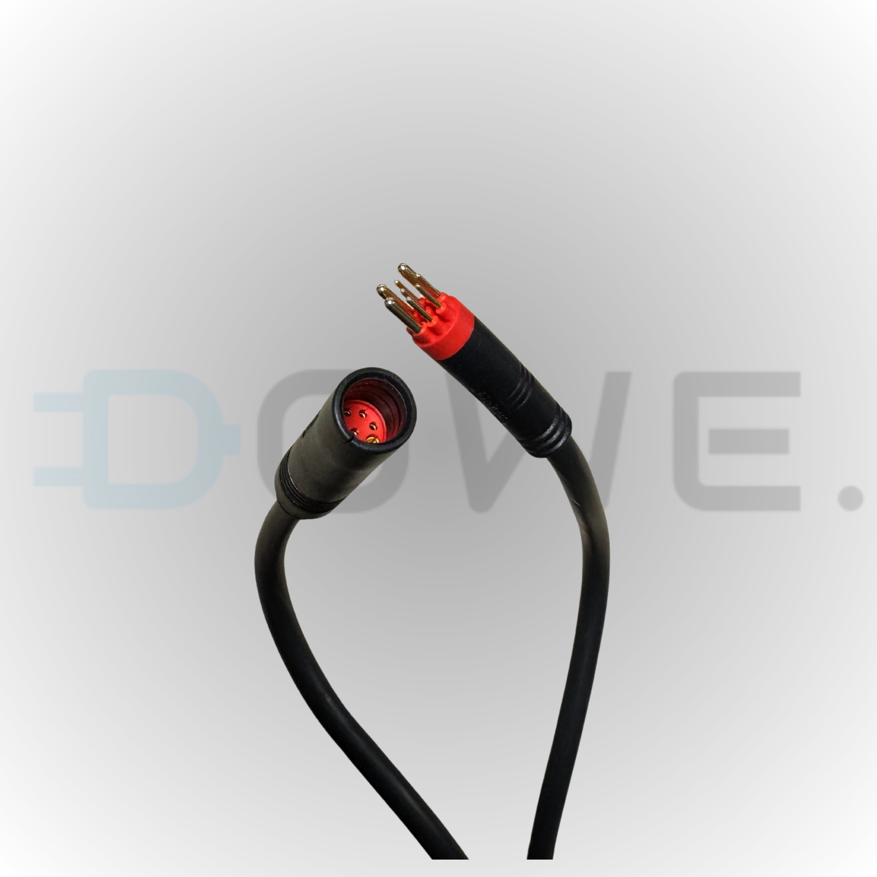 9-Pins Fatbike Motorkabel Verlengkabel – Rode Plug – Waterdichte Poort – Dowe Bike