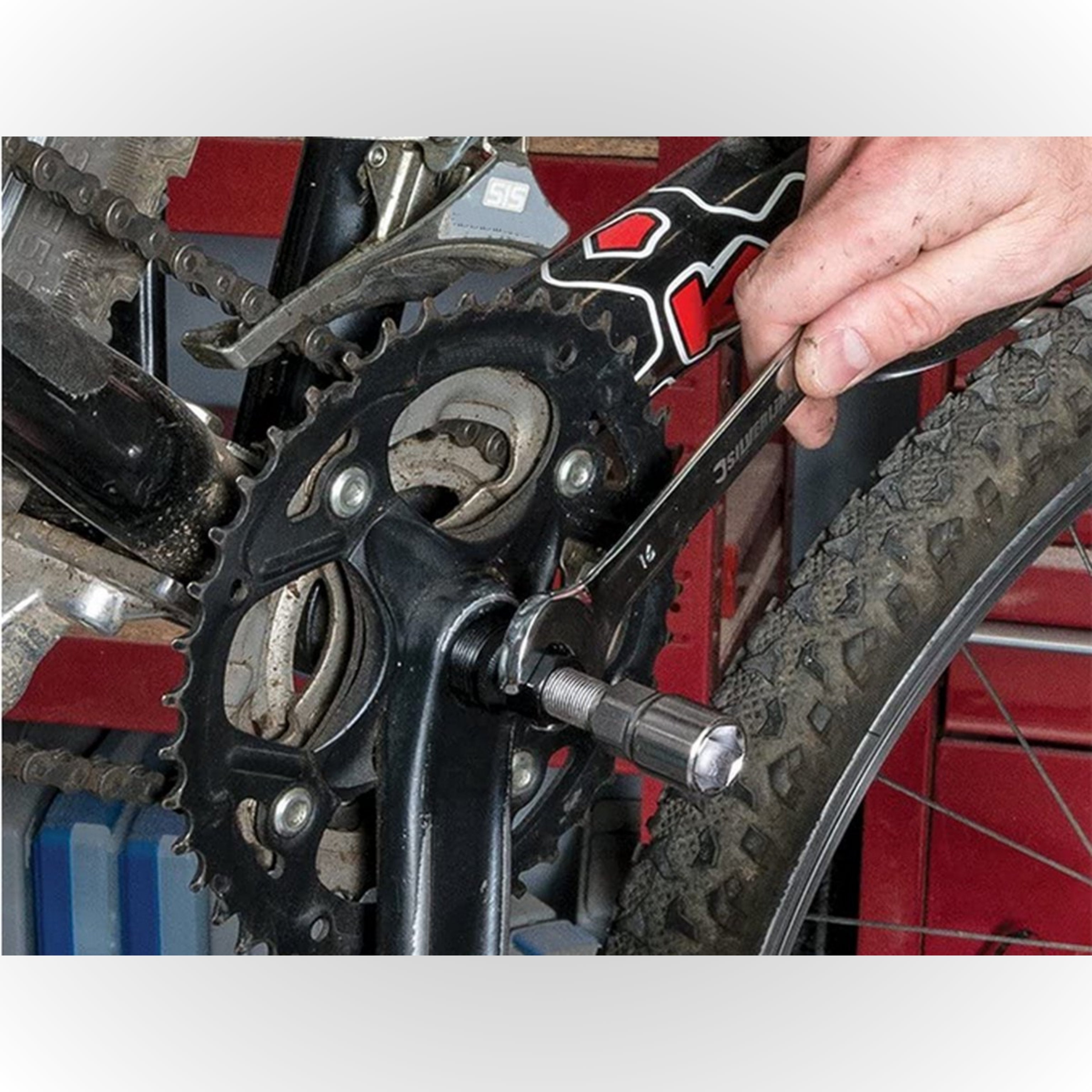 Universele cranktrekker van staal – fietsgereedschap voor eenvoudig verwijderen van crankstellen