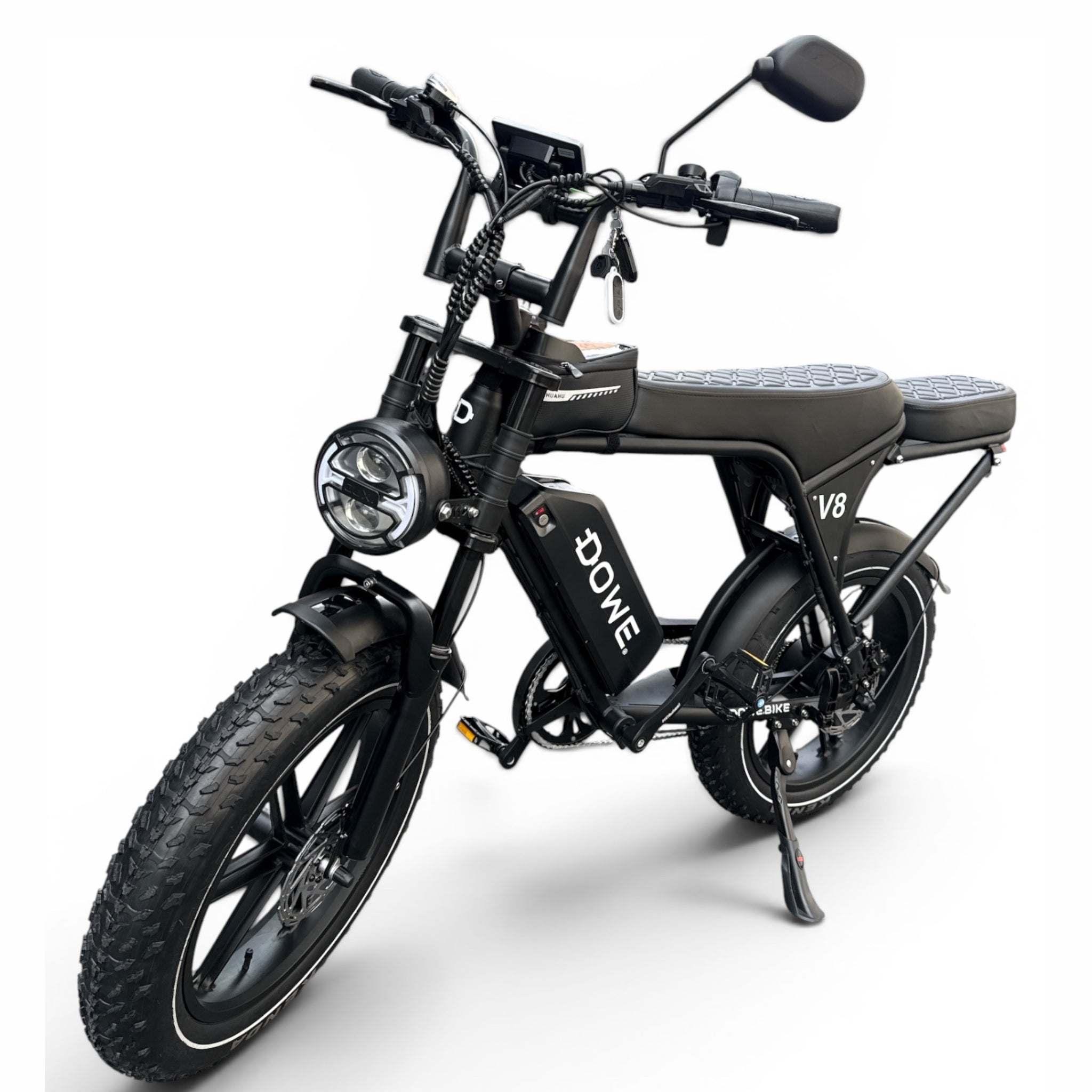 DOWE V8 2026 Fatbike – Elektrische E-Bike Zwart | NFC | Compleet Uitgerust + Gratis Accessoires