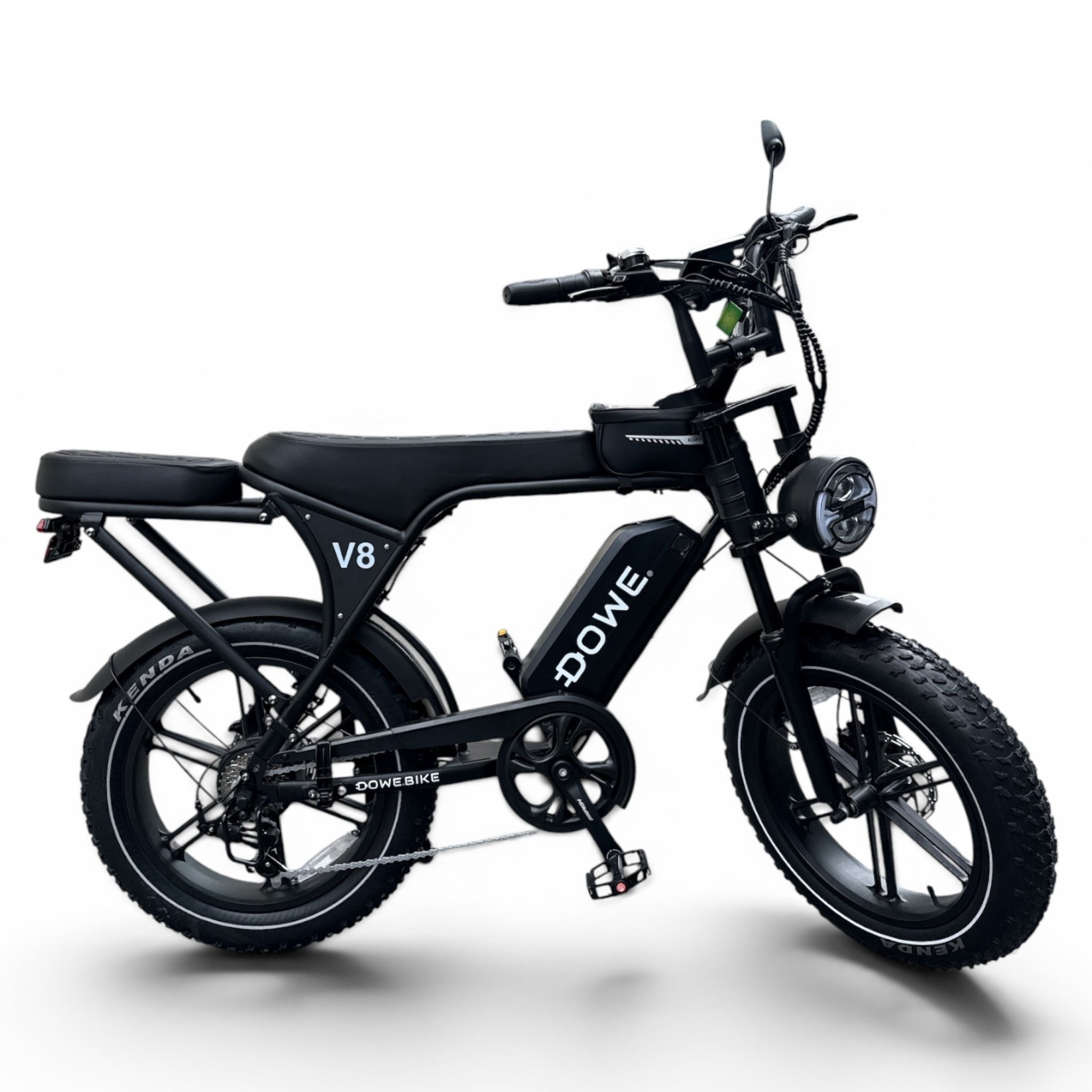 DOWE V8 2026 Fatbike – Elektrische E-Bike Zwart | NFC | Compleet Uitgerust + Gratis Accessoires