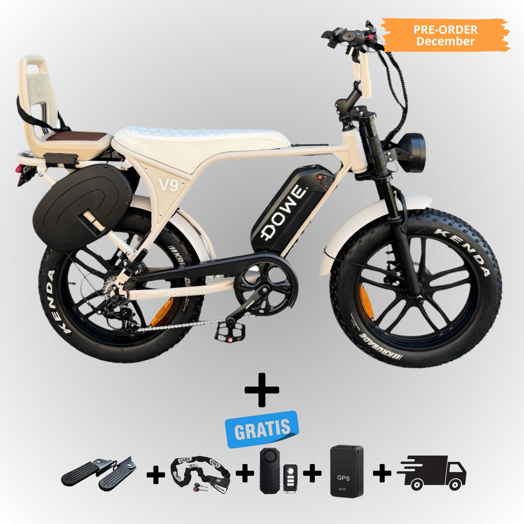 De Dowe V9 Elektrische Fatbike&nbsp;is dé ultieme family fatbike