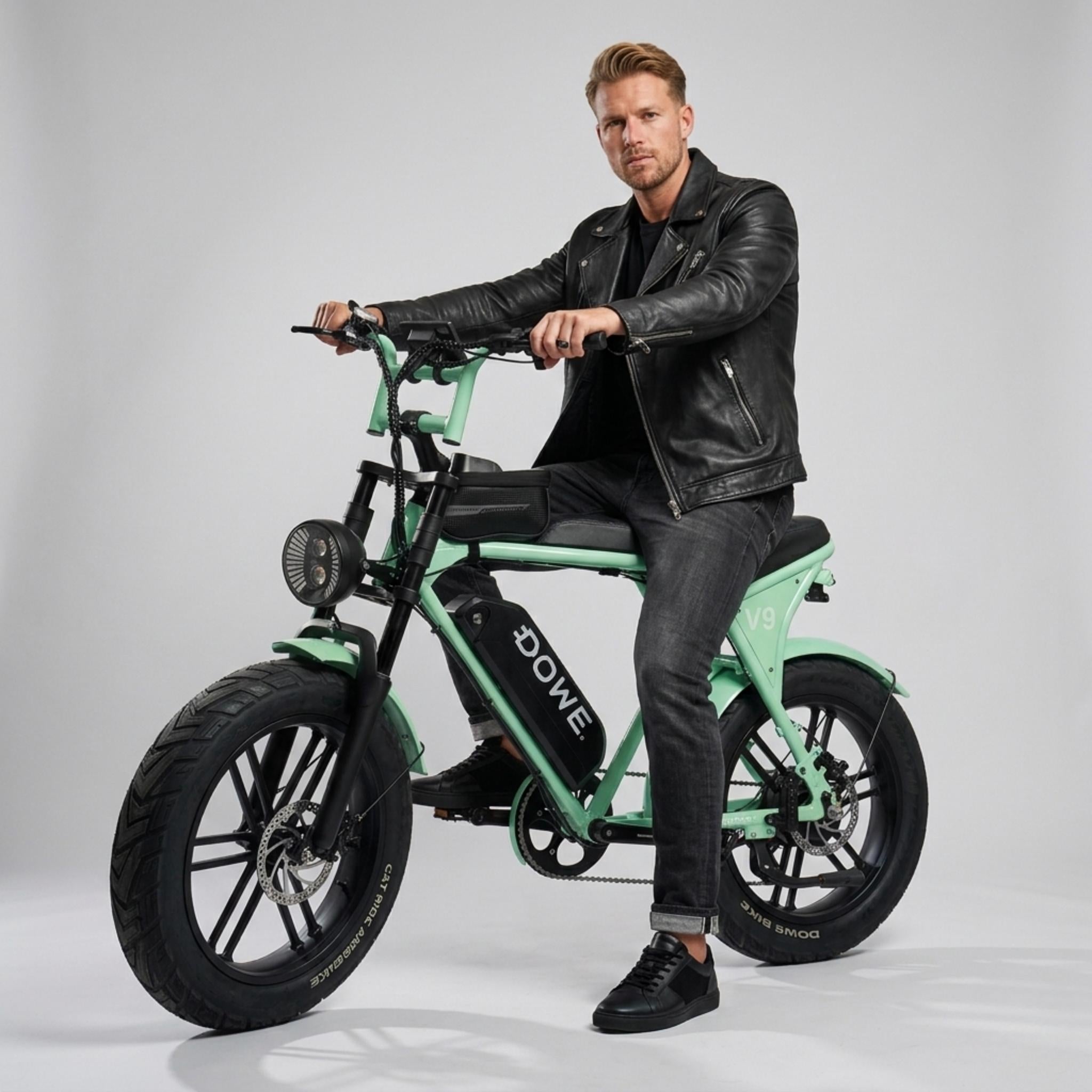 Elektrische Fatbike 250W – Dowe V9 – Mint Groen - 17.5Ah Accu – Luxe Uitvoering