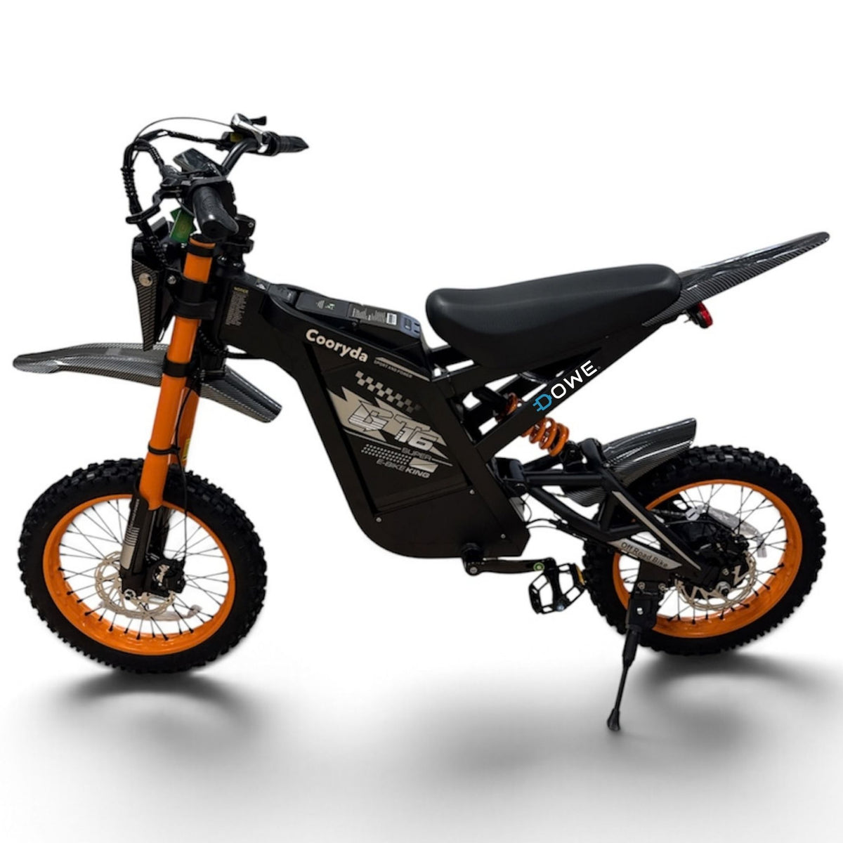 GT16 Mini Elektrische Skinny Bike oranje – vooraanzicht