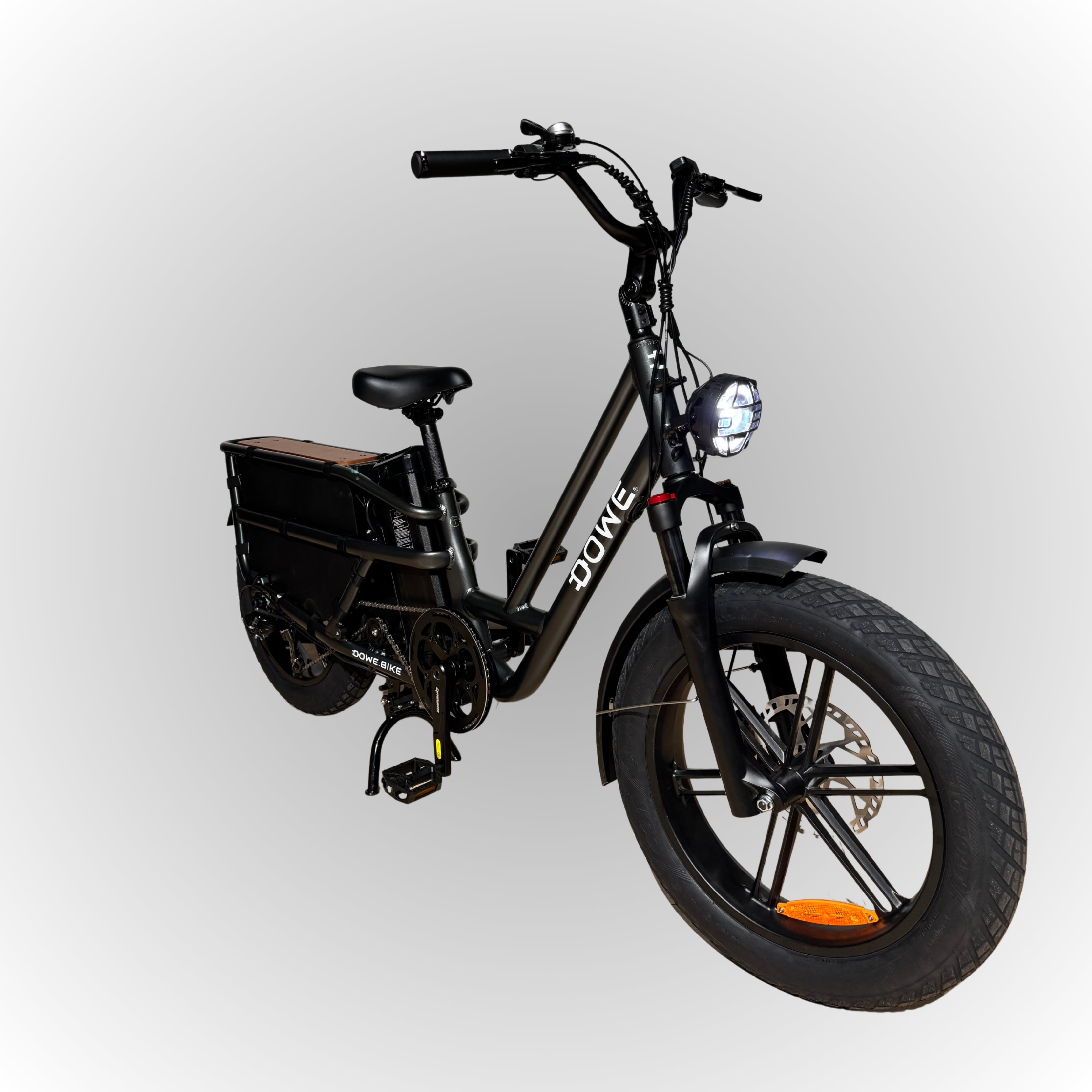 Dowe Longtail Cargo E-Fatbike 2025 – Elektrische Bakfiets met 200kg draagvermogen en 110km actieradius
