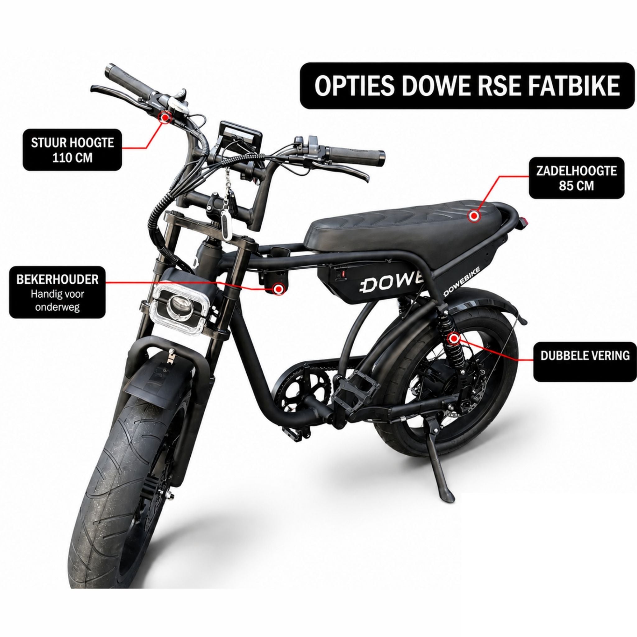 Dowe RSE Fatbike Kopen | Elektrische Fatbike met Lange Actieradius