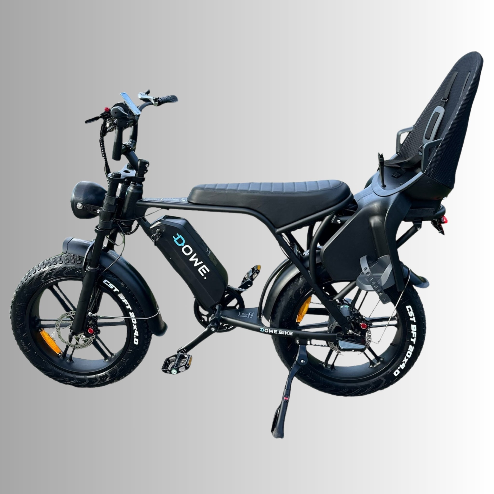 Dowe V8 Elektrische Fatbike met Kinderzitje Achter - Family Fatbike