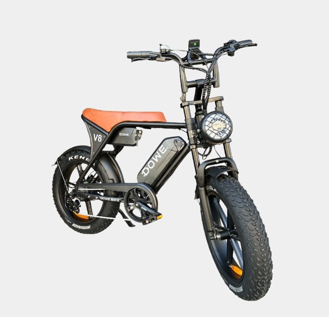 Dowe V8 Max Elektrische Fatbike met Dubbele Accu - Zwart 