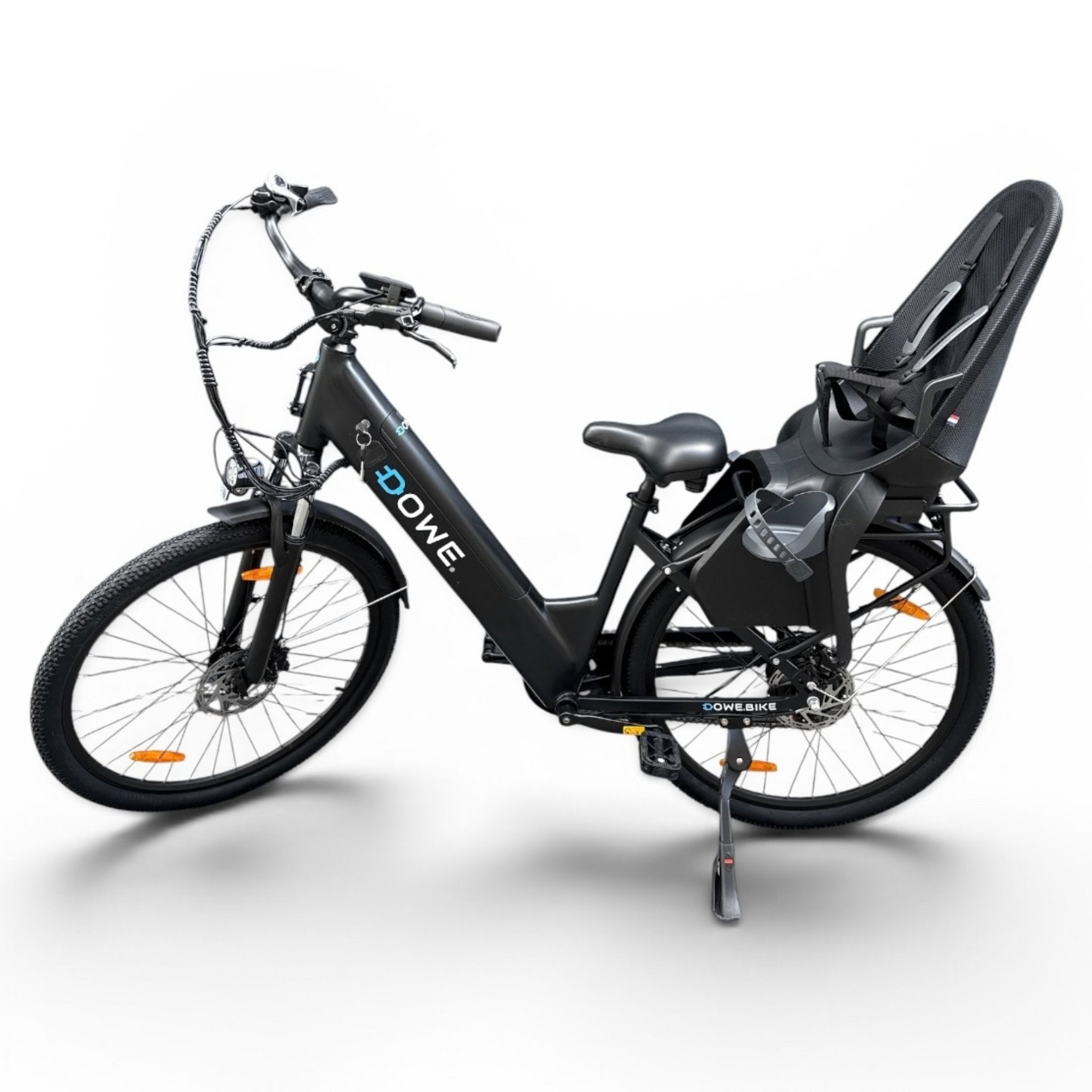 Dowe Zenca Pro Elektrische Citybike + Kinderzitje | 18Ah Accu, 250W Motor - Hydaurlische remmen | Grote Actieradius - Rijklaar (Copy)