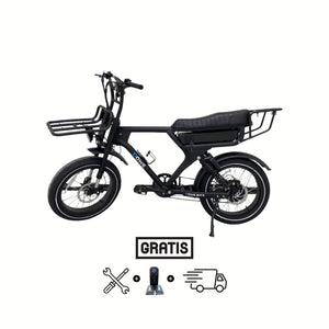 Dowe GTR Elektrische Fatbike - 250W Bafang Motor - Zwart 
