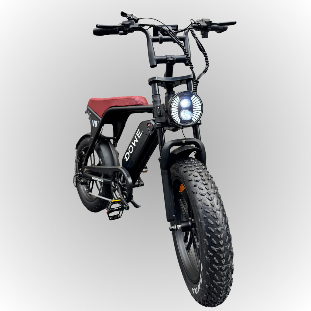 Dowe V9 Elektrische Fatbike - Zwart 