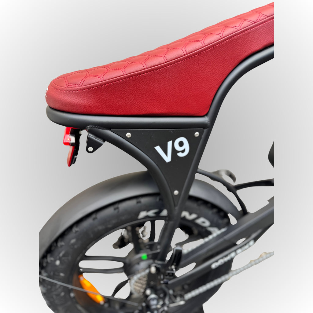 Dowe V9 Fatbike - Zwart| 17,5Ah Accu + GRATIS Extra Zitje, Voetsteuntjes, Alarm, GPS Tracker & Abus ART2 Slot | Gratis Bezorgd