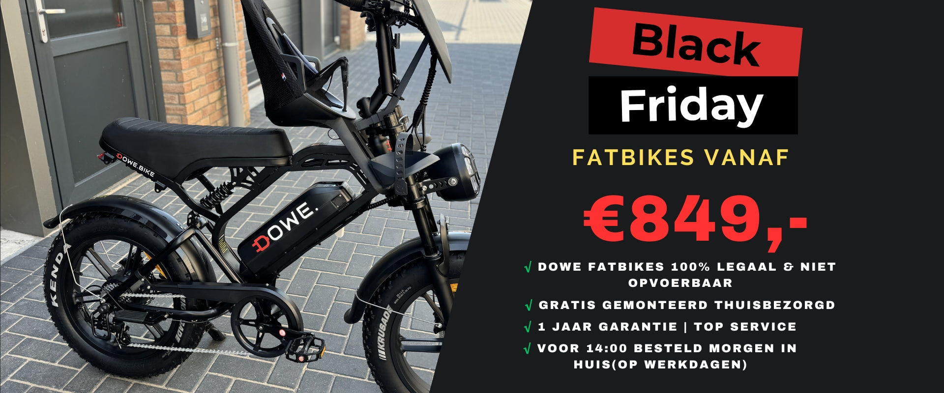 Fatbike kopen, black friday actie