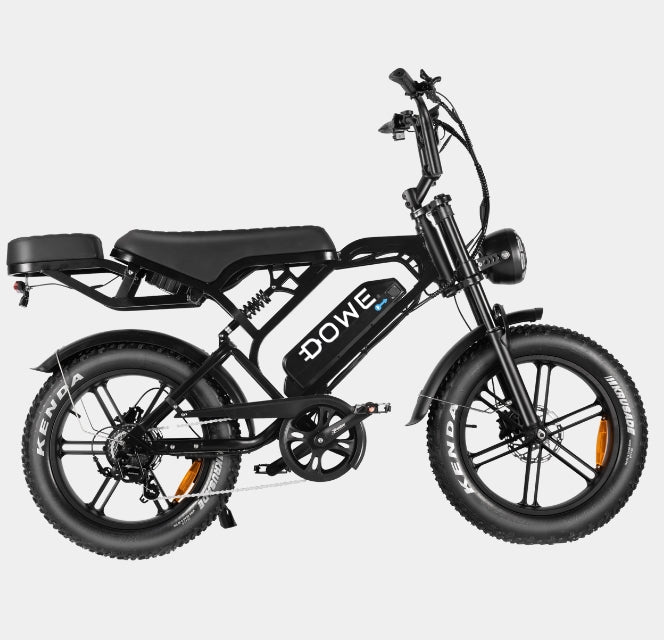 Fatbike V20 Pro 2024 | Hydraulische Remmen & Kettingkast | Nieuwe V20 4.0 | Zwart - Dowe.Bike