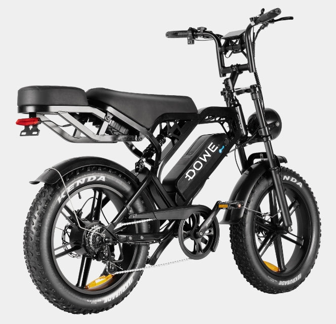 Fatbike V20 Pro 2024 | Hydraulische Remmen & Kettingkast | Nieuwe V20 4.0 | Zwart - Dowe.Bike