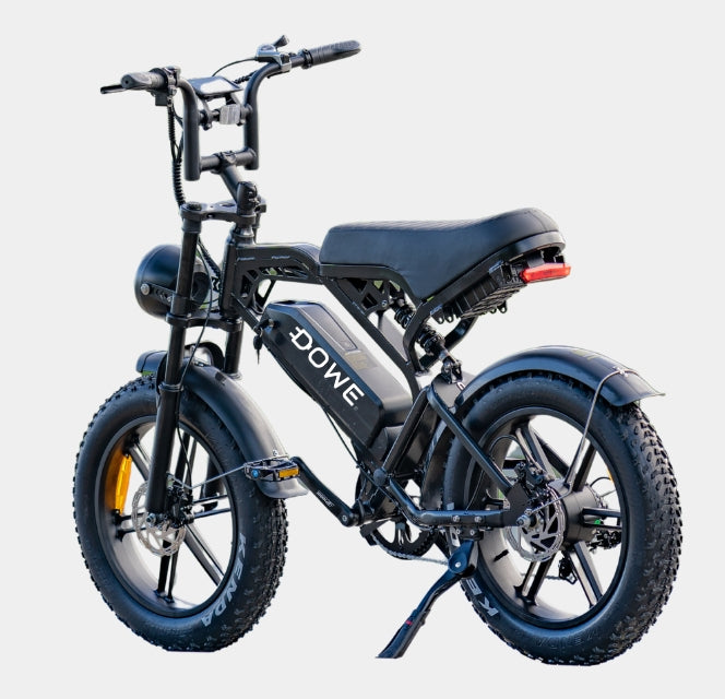 Fatbike V20 Pro 2024 | Hydraulische Remmen & Kettingkast | Nieuwe V20 4.0 | Zwart - Dowe.Bike