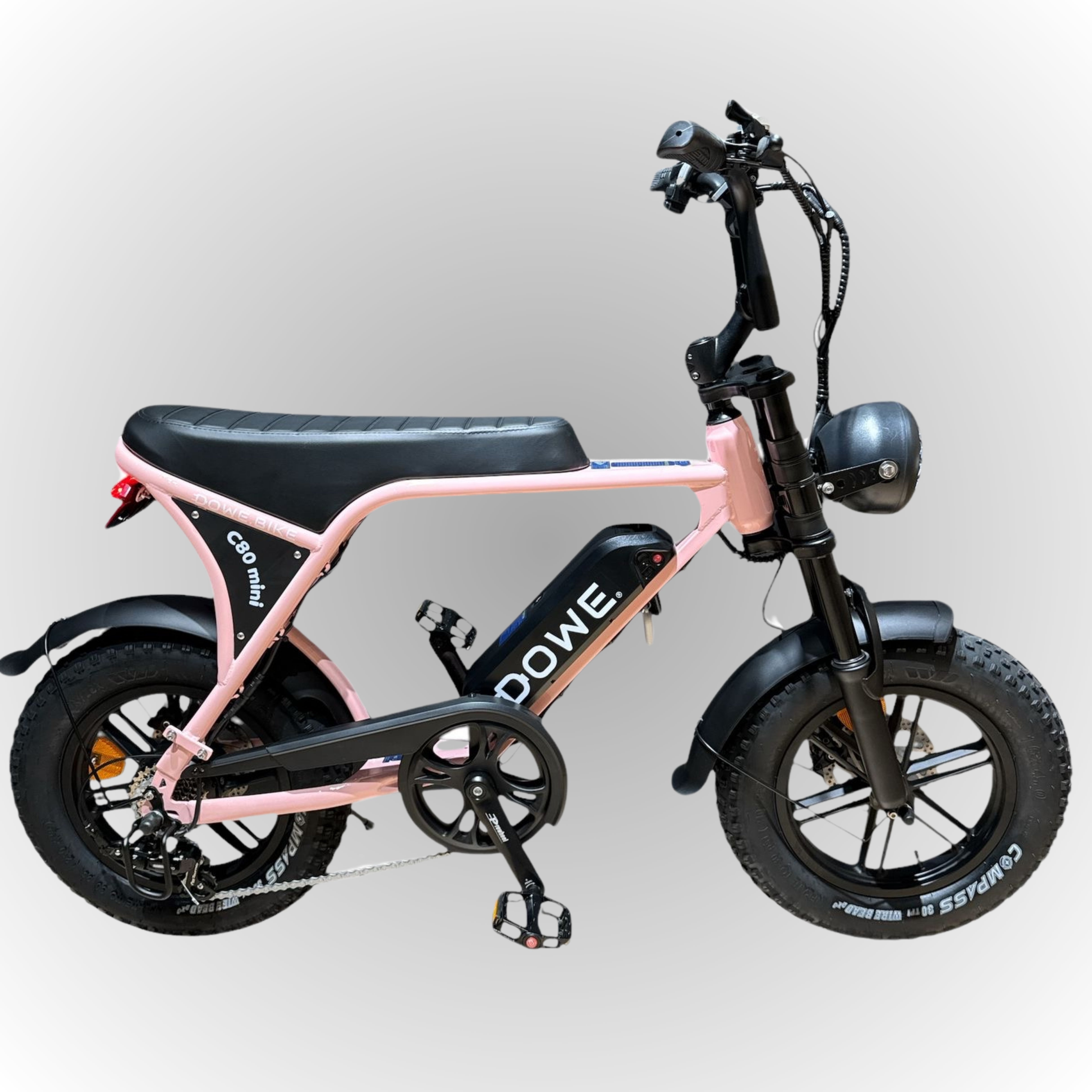 Dowe C80 Mini Elektrische Fatbike, Roze Elektrische Fatbike