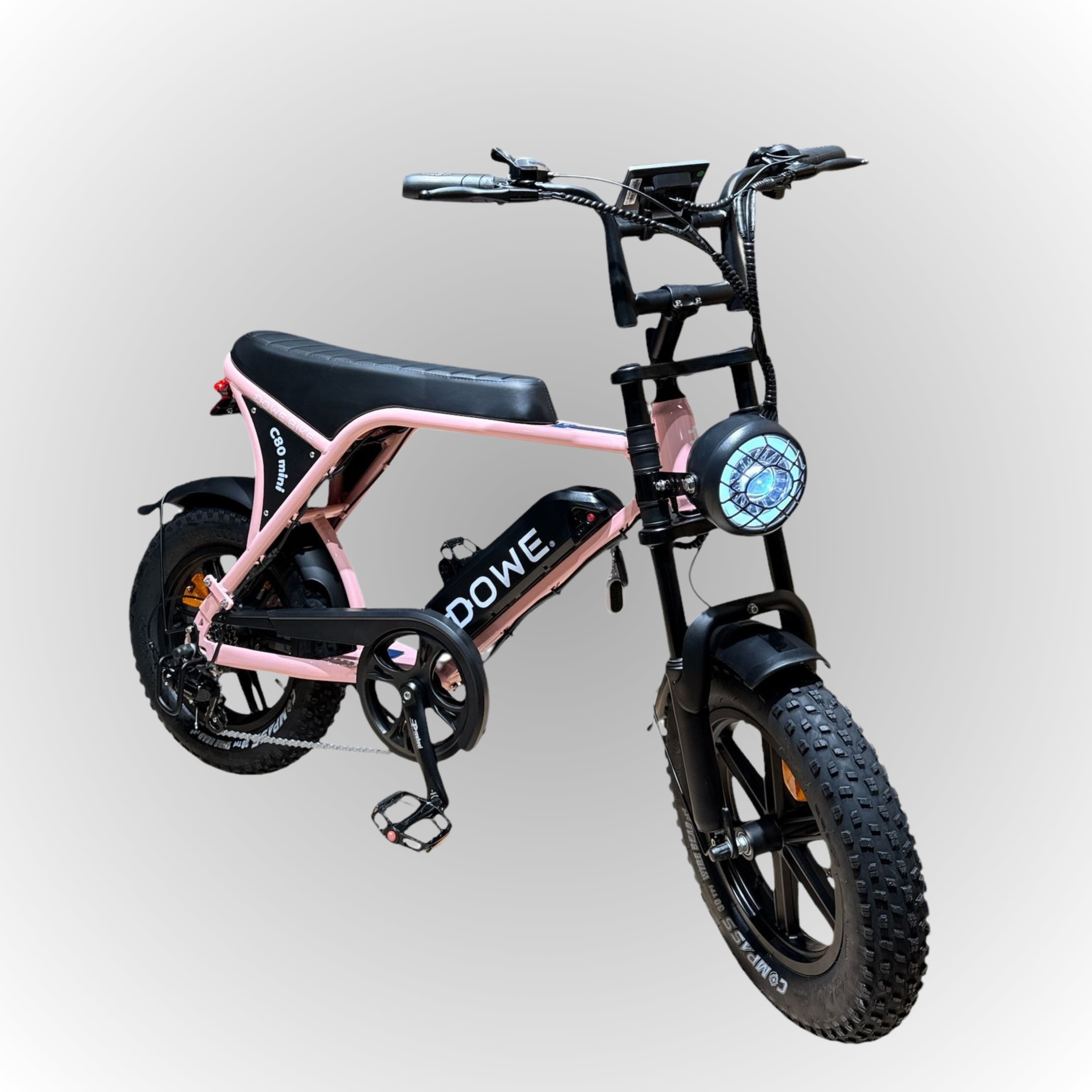Dowe C80 Mini Elektrische Fatbike, Roze Elektrische Fatbike