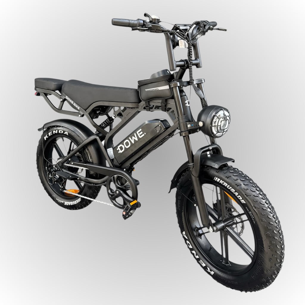 Dowe V20 Pro Fatbike  - Zwart | Volledig Uitgerust + Gratis Accessoires