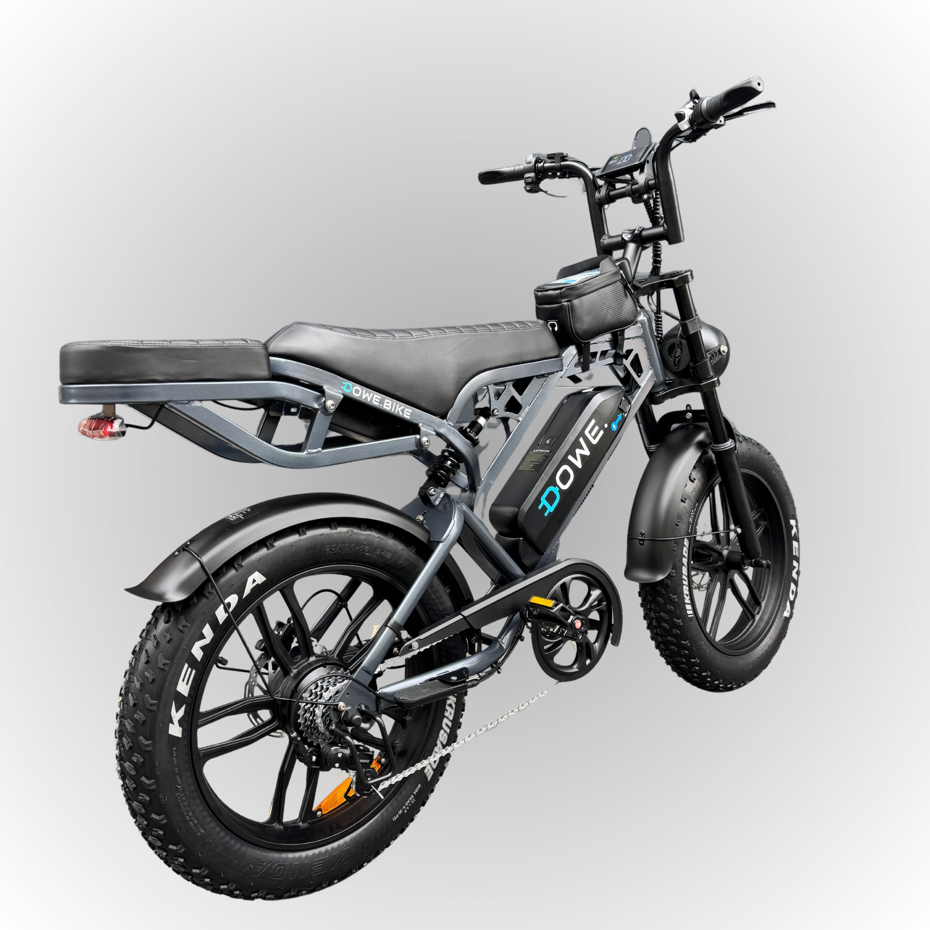Dowe V20 Pro Fatbike - Donker Grijs | Volledig Uitgerust + Gratis Accessoires ‼️ DIRECT LEVERBAAR ‼️