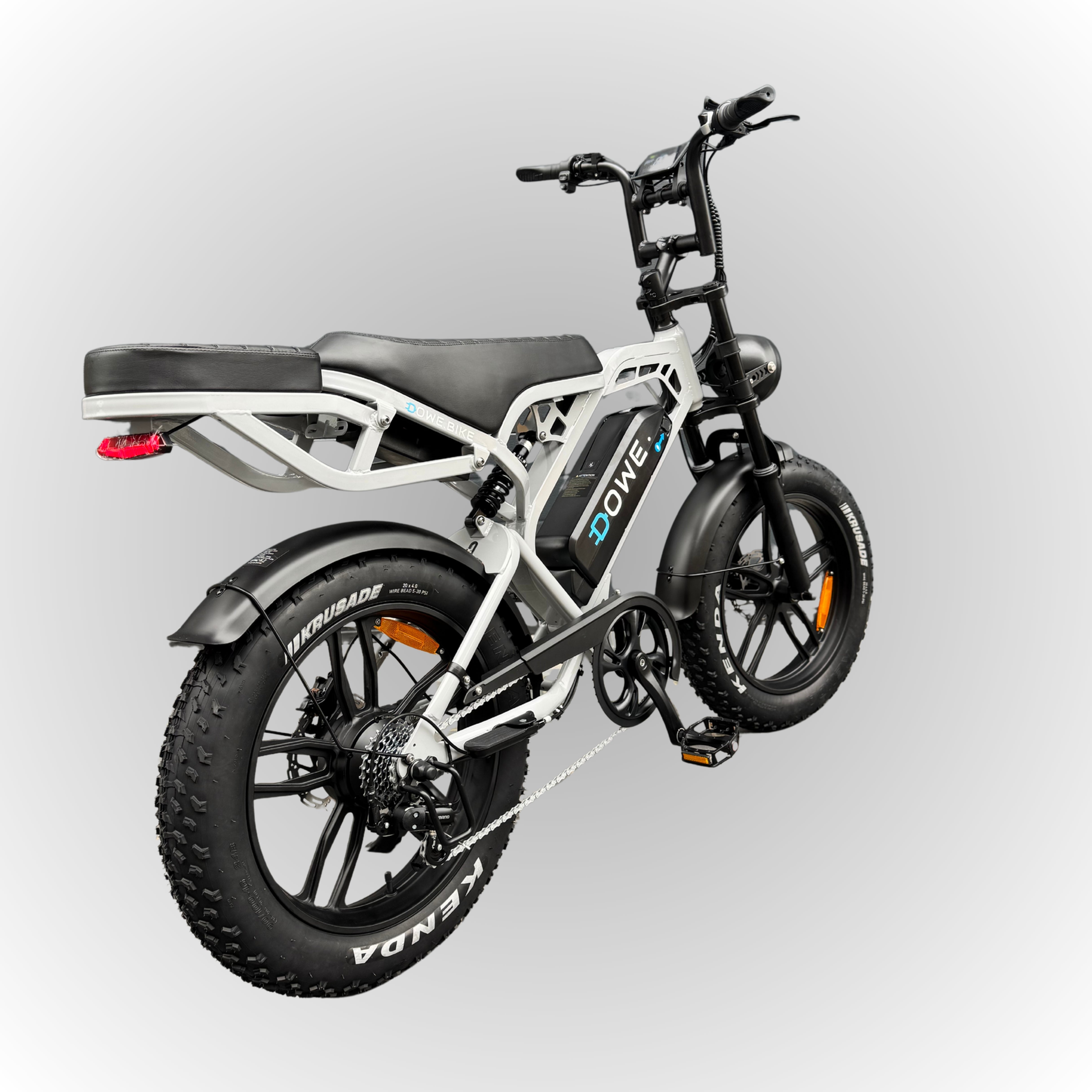 Dowe V20 Pro Fatbike - Nardo Grijs | Volledig Uitgerust + Gratis Accessoires ‼️ DIRECT LEVERBAAR ‼️