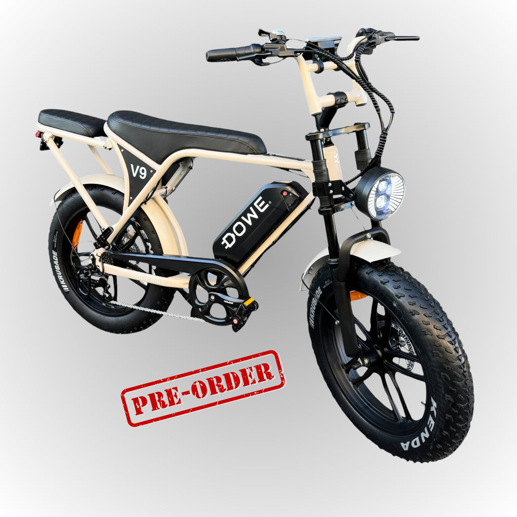 Dowe V9 Elektrische Fatbike met Kinderzitje | - Junior 6+