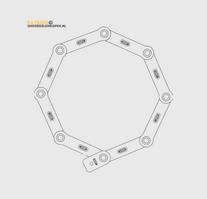 ABUS BORDO™ Big 6000/120cm Black ART 2 | Elektrische Fatbike Vouw Slot