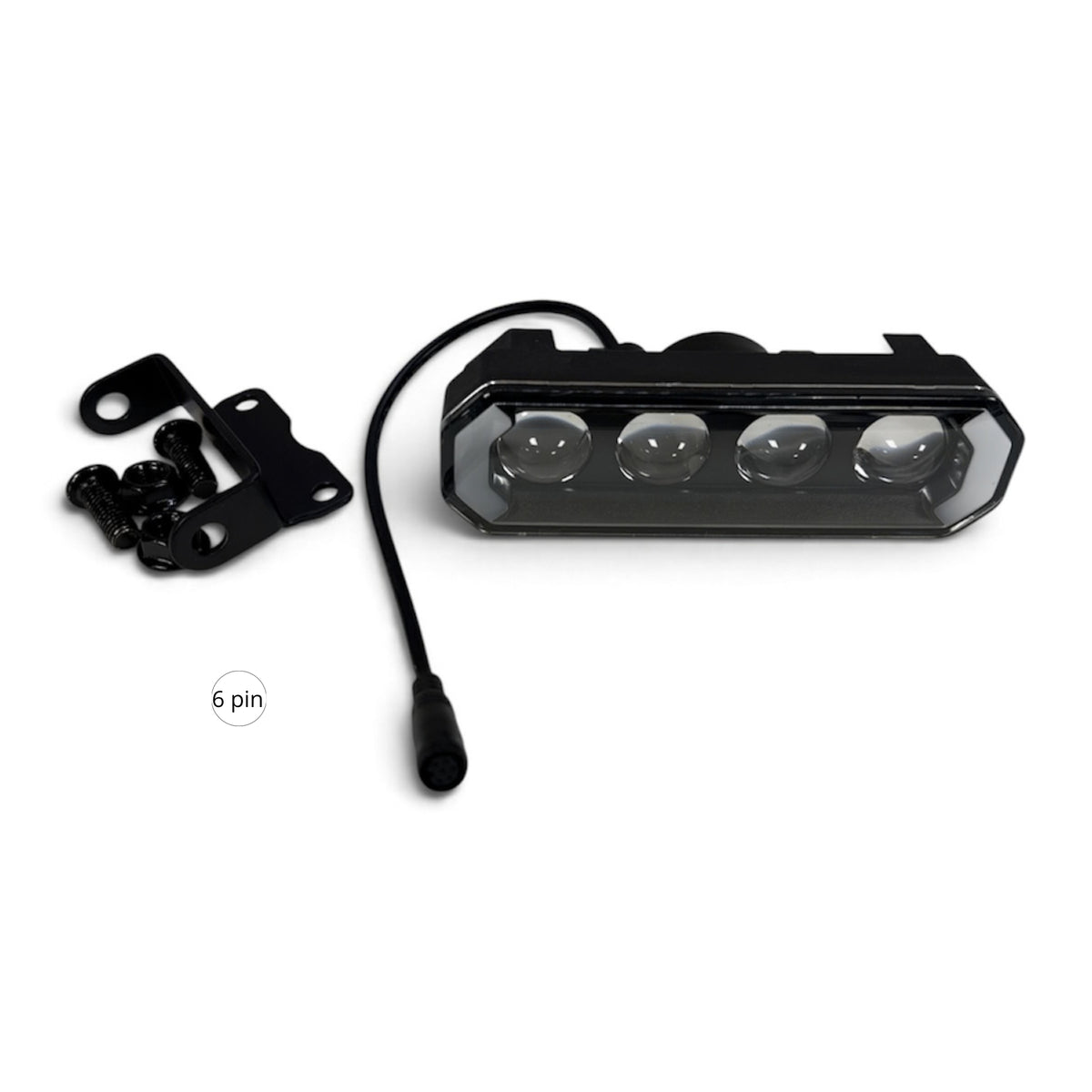 LED Bar Light Fatbike | 6 Pins | Krachtige LED Verlichting voor Fatbikes met toeter en knipperlicht - Geschikt voor GT2000