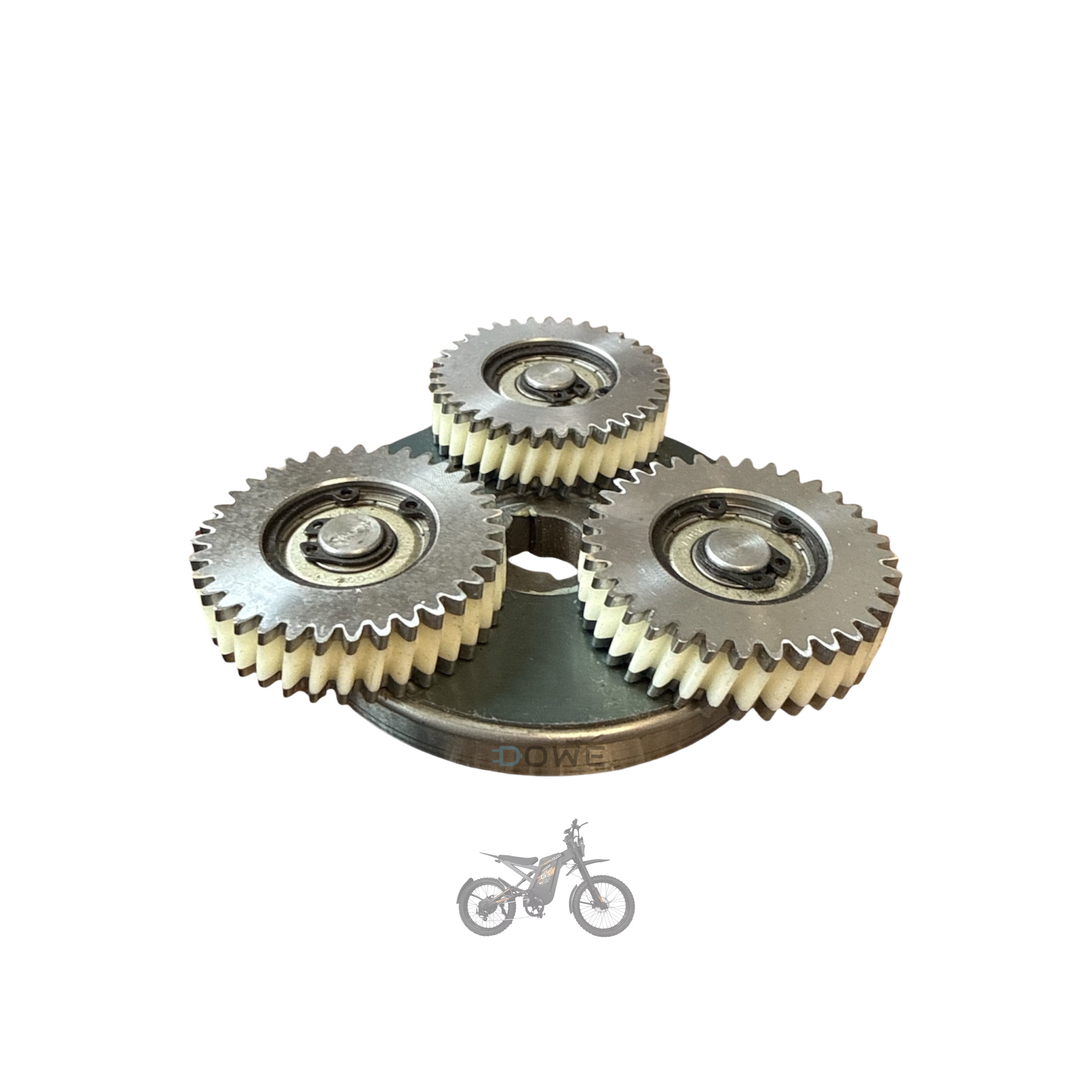 GT2000 tandwiel 35T zijaanzicht – metalen kern met nylon tandring voor stille krachtoverbrenging
