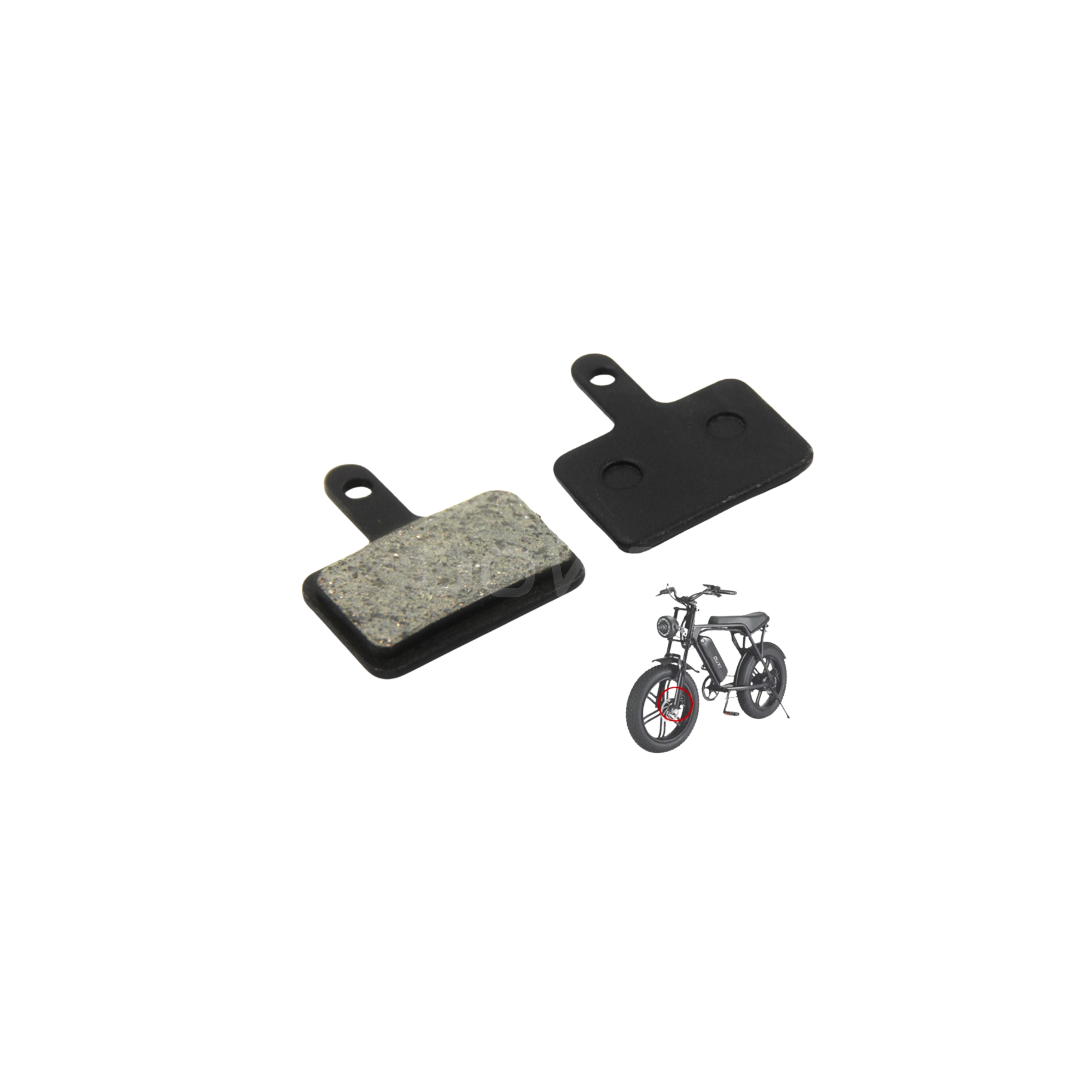 Ouxi V8 / V20 Pro Remblokken - semi metal  – Universele Fatbike Remmen | Duurzaam, Krachtig & Slijtvast