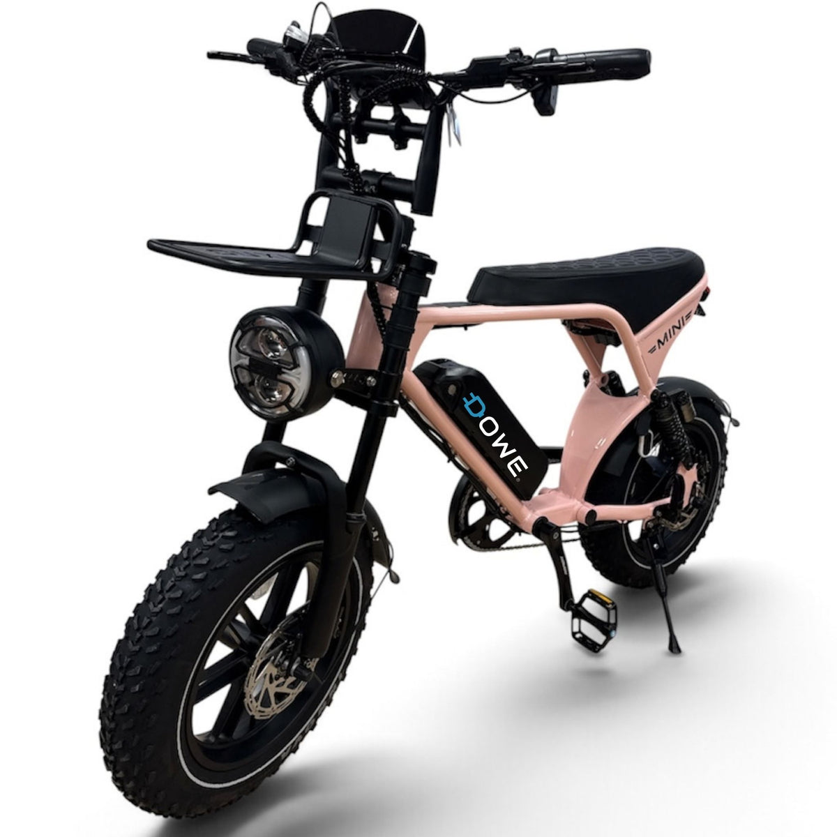 Dowe V8 Ultra Mini Fatbike roze – volledig zijaanzicht