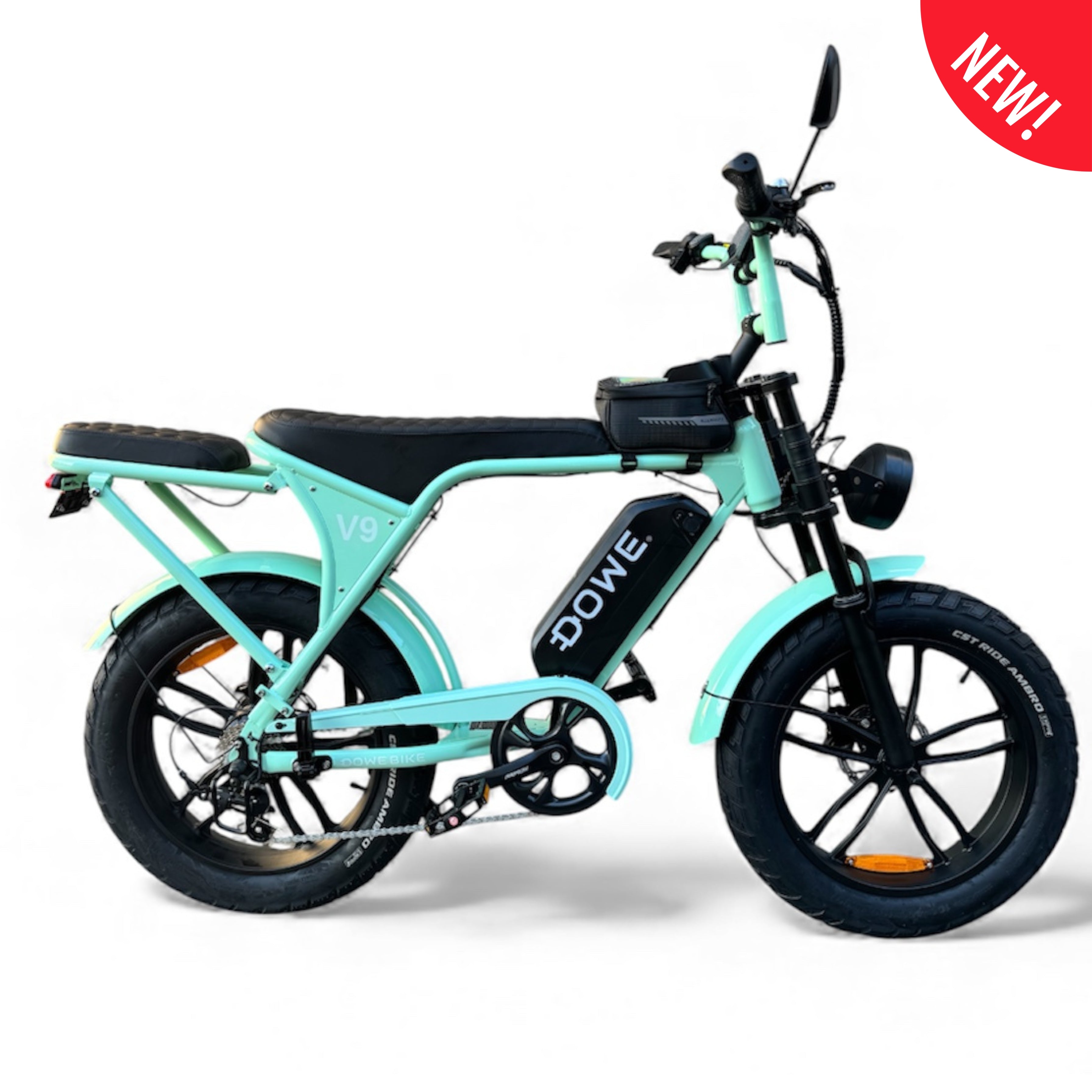 Elektrische Fatbike Mint Groen – NFC & 17,5Ah Accu