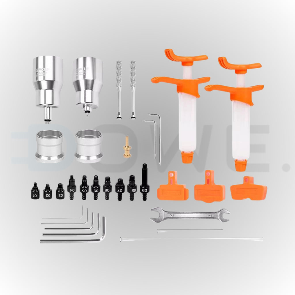 Ontluchtingsset voor Hydraulische Remmen – Geschikt voor Mineral Olie – Universele Bleed Kit