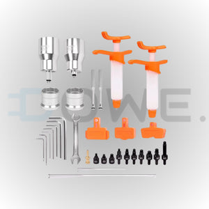 Ontluchtingsset voor Hydraulische Remmen – Geschikt voor Mineral Olie – Universele Bleed Kit